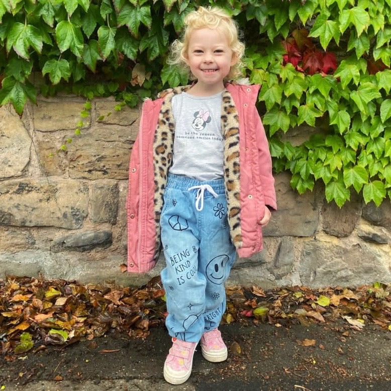 kids hippie heart jeans