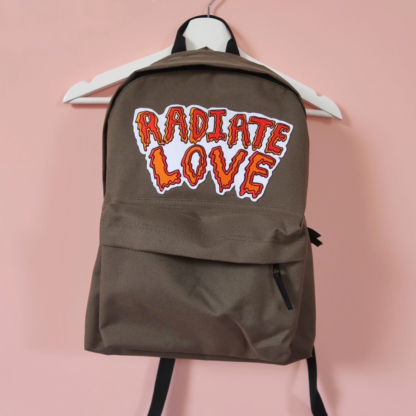radiate love backpack - khaki green