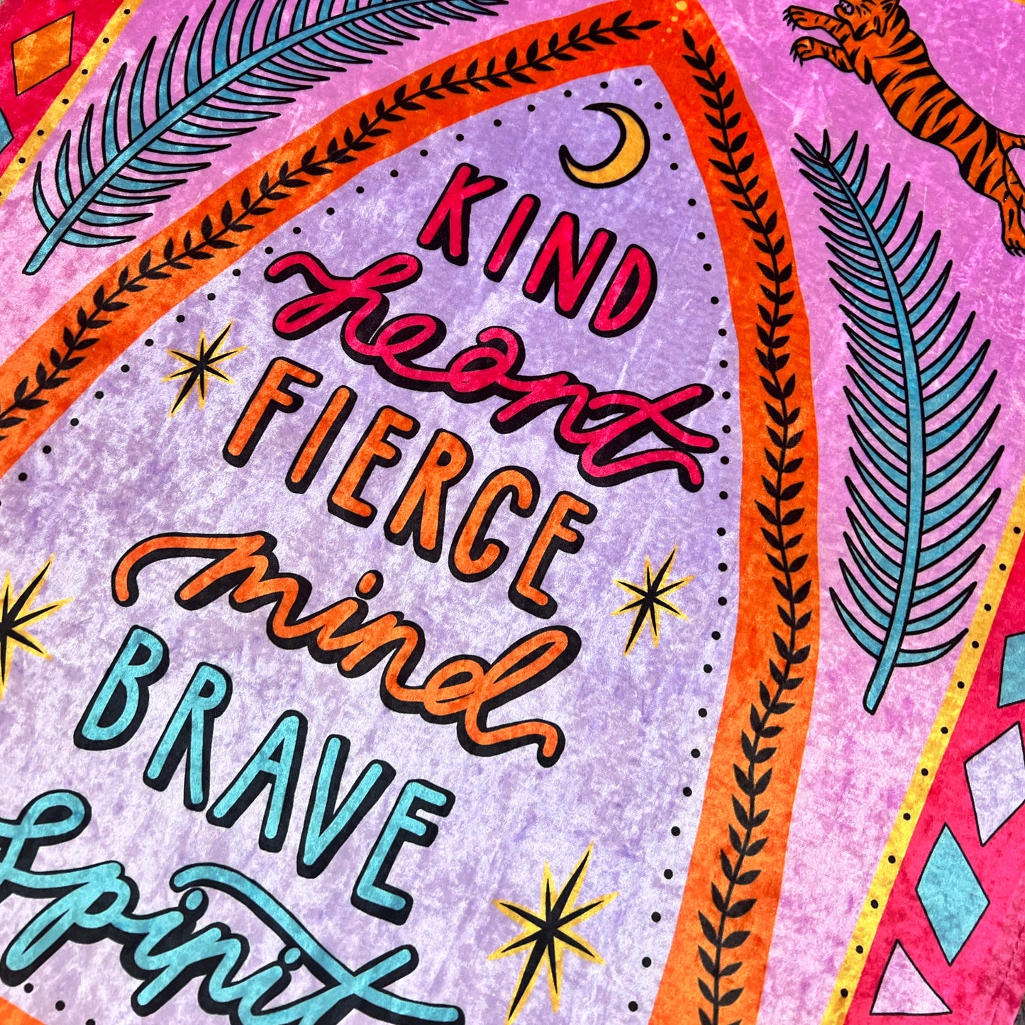 kind heart, fierce mind, brave spirit rug