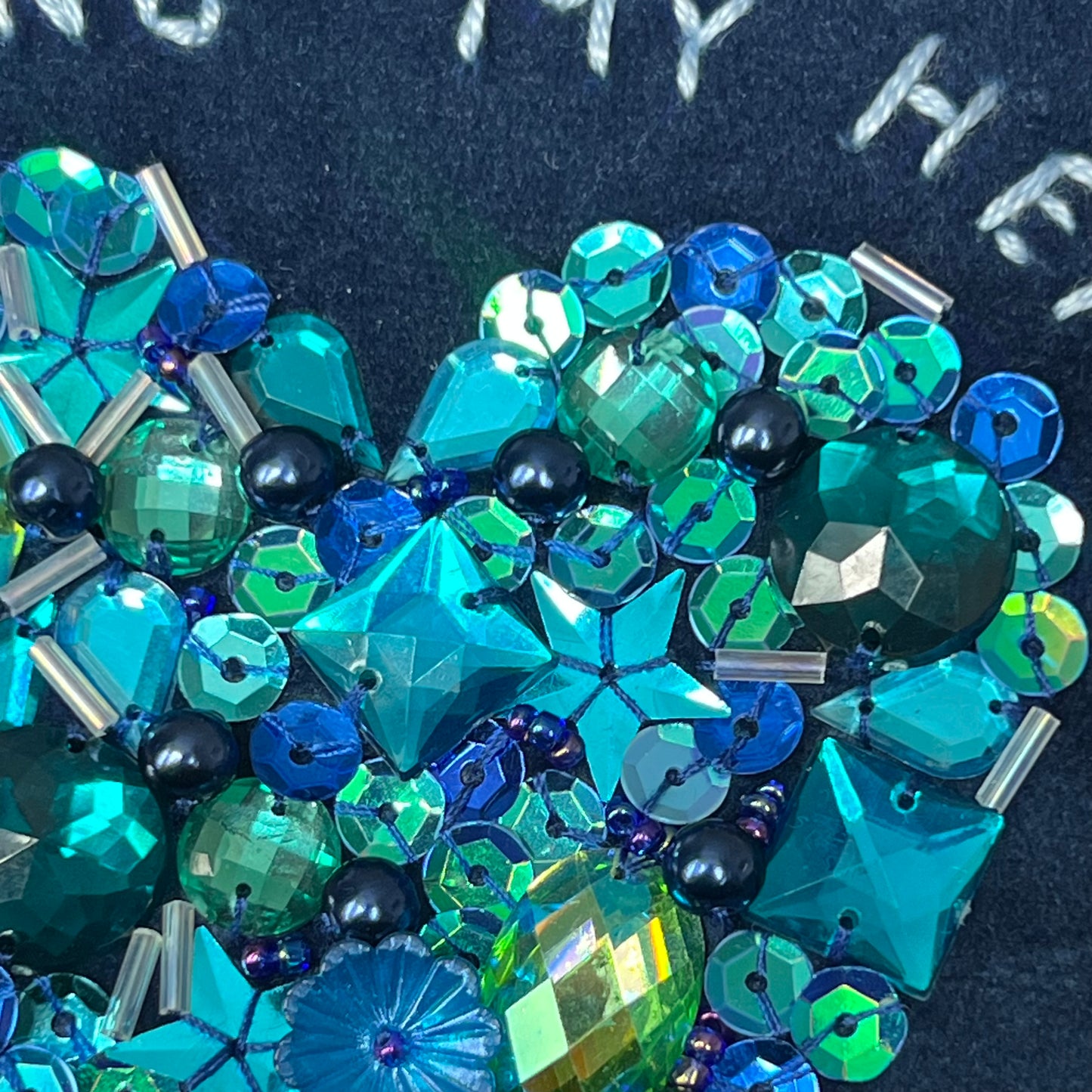 filling my heart with joy embellished cushion