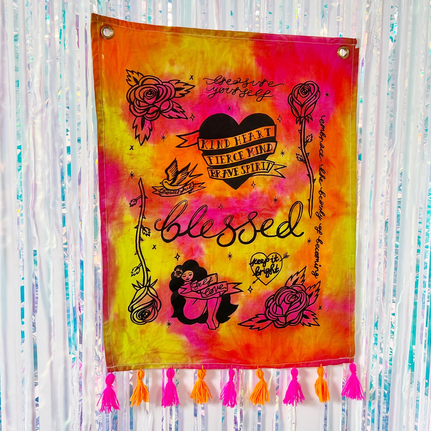 tattoo flash wall hanging - fruit punch