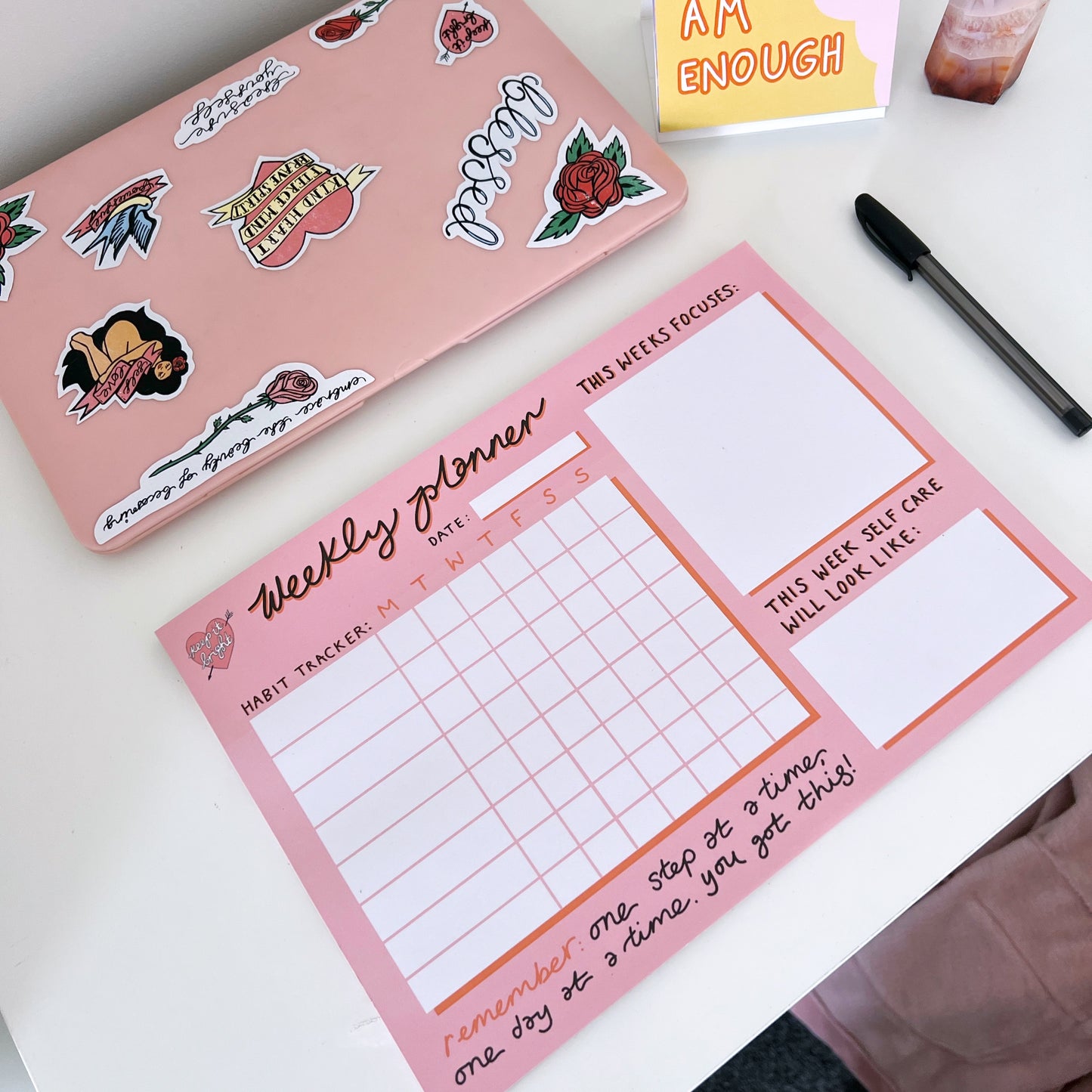 A4 weekly planner pad