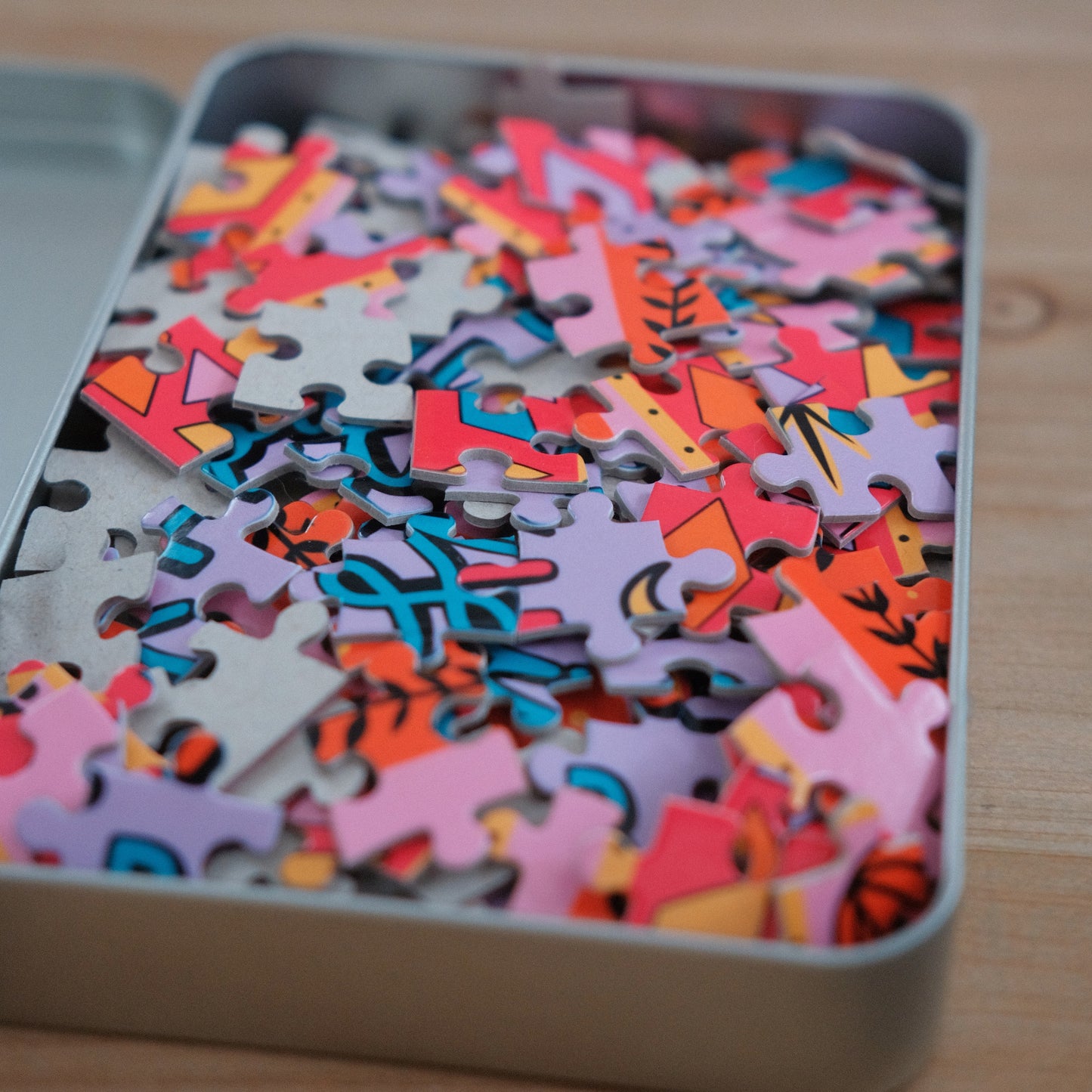 kind heart, fierce mind, brave spirit jigsaw puzzle + deluxe tin