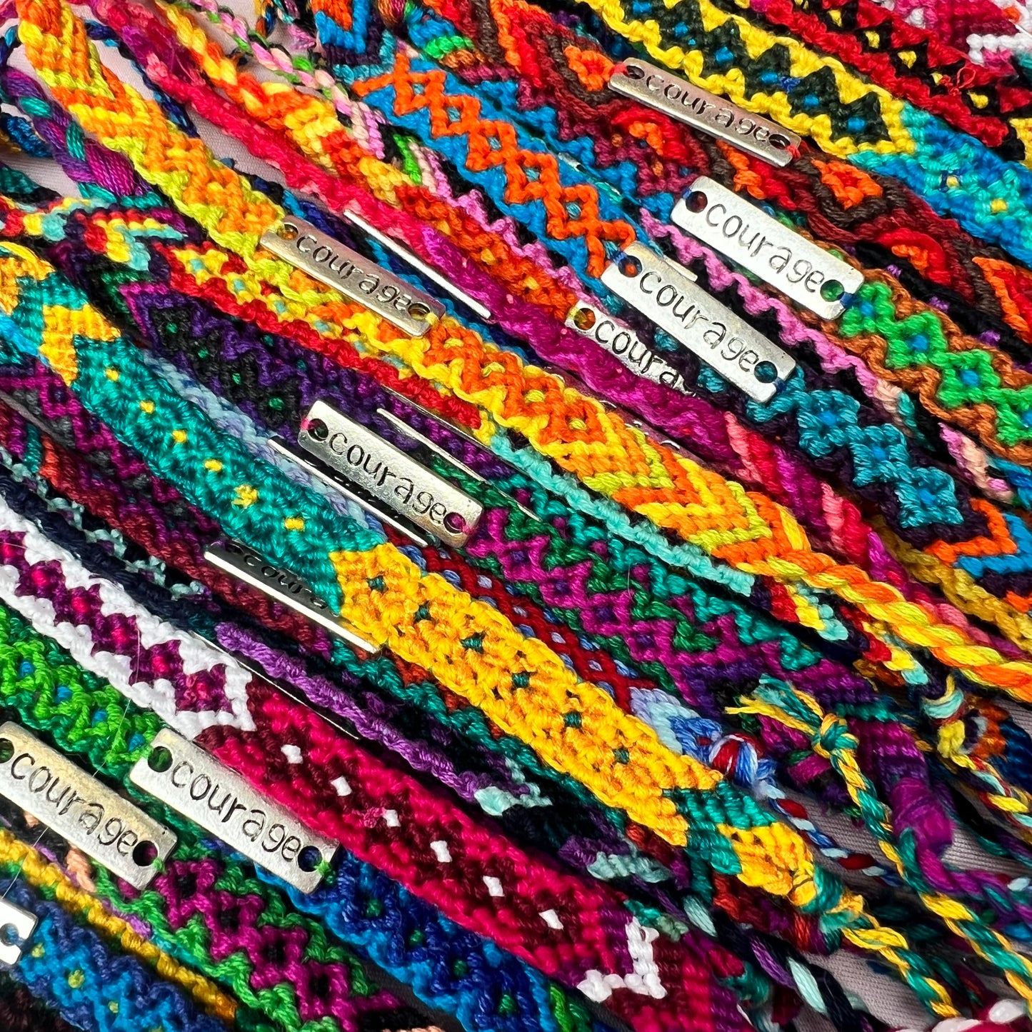 woven affirmation bracelets