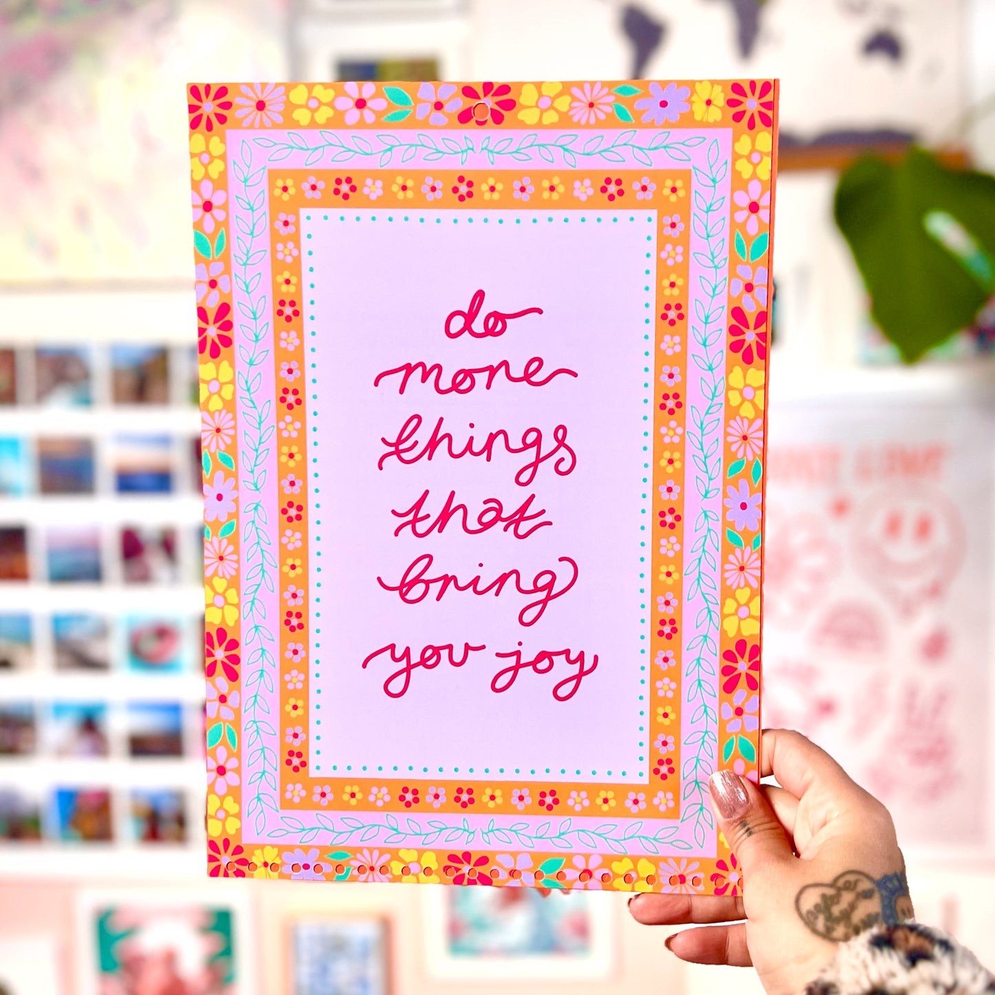 do more things that bring you joy - A4 print