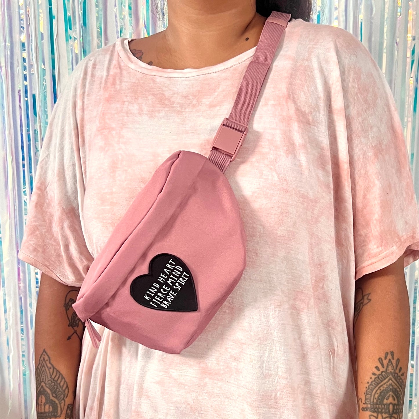 kind heart, fierce mind, brave spirit bum bag / waist pack