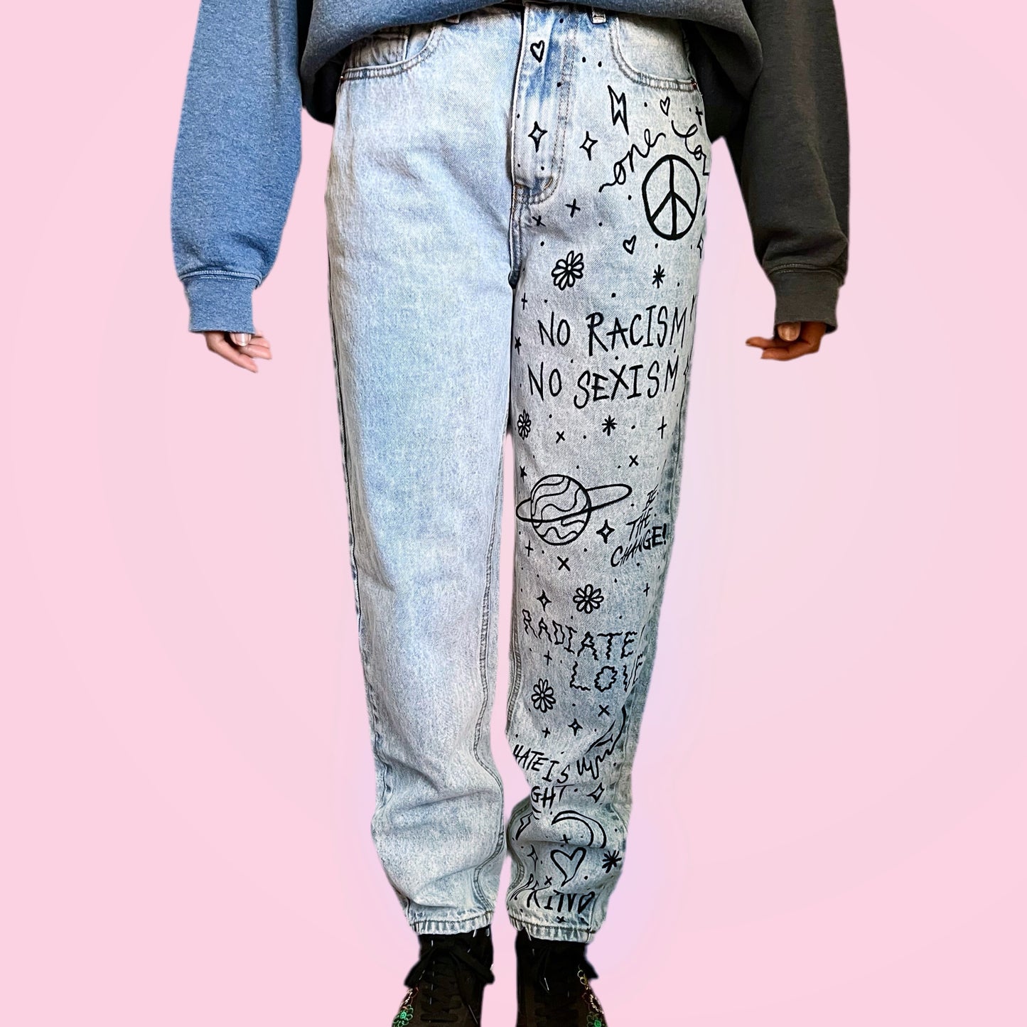 scrawl jeans