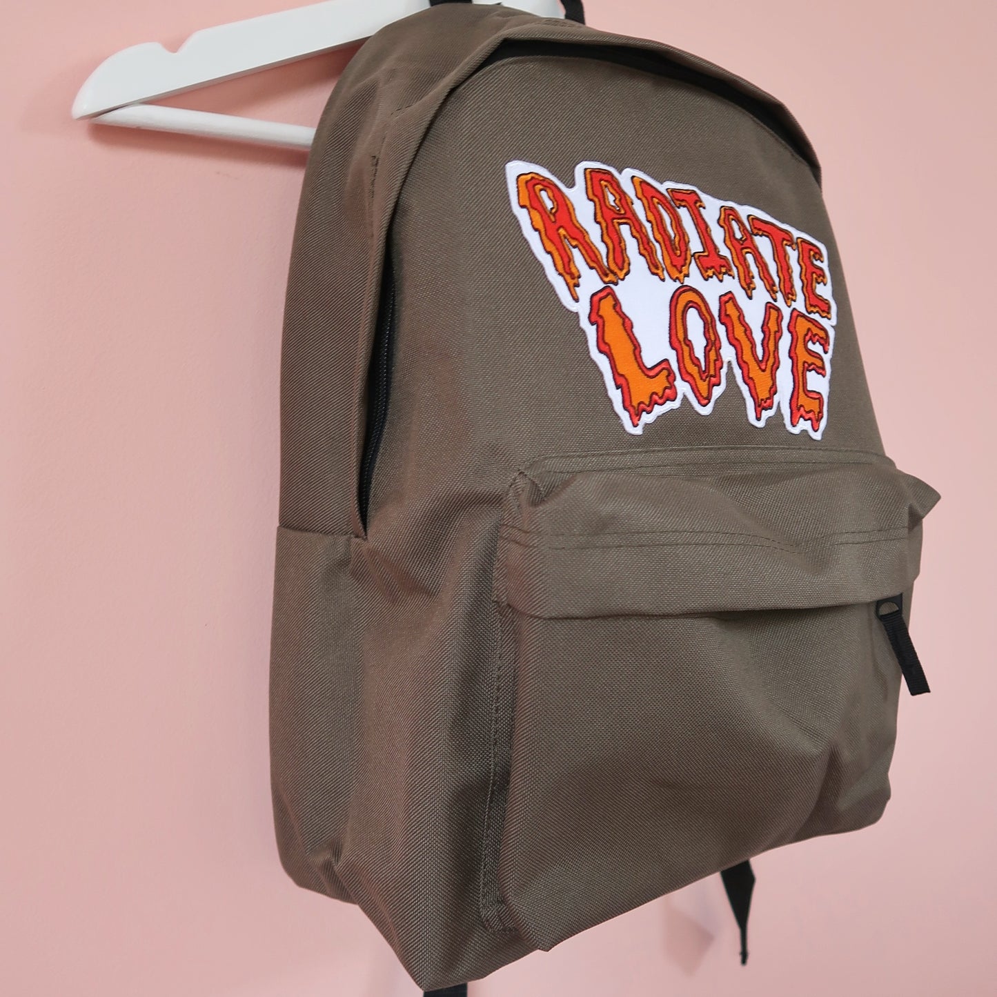 radiate love backpack - khaki green