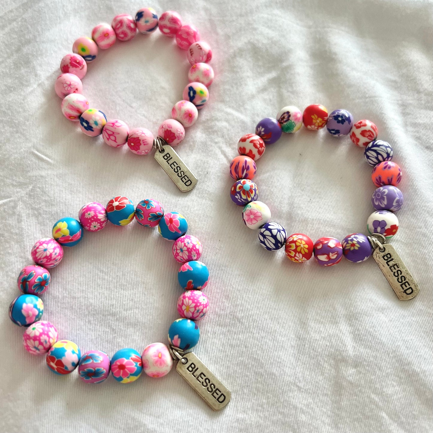 blessed floral bracelets
