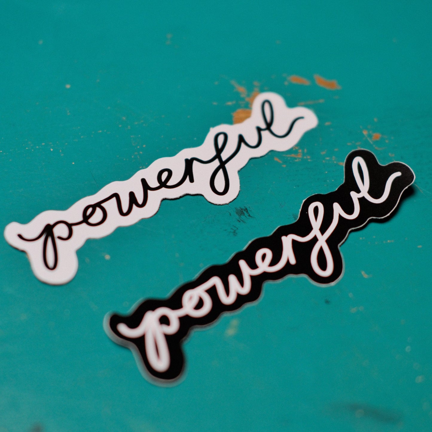 powerful vinyl sticker - 2 colours!