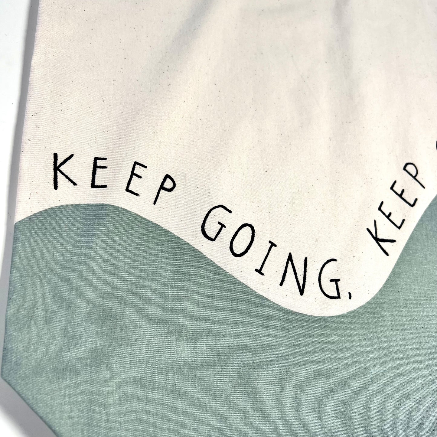 keep going, keep growing tote bag - green