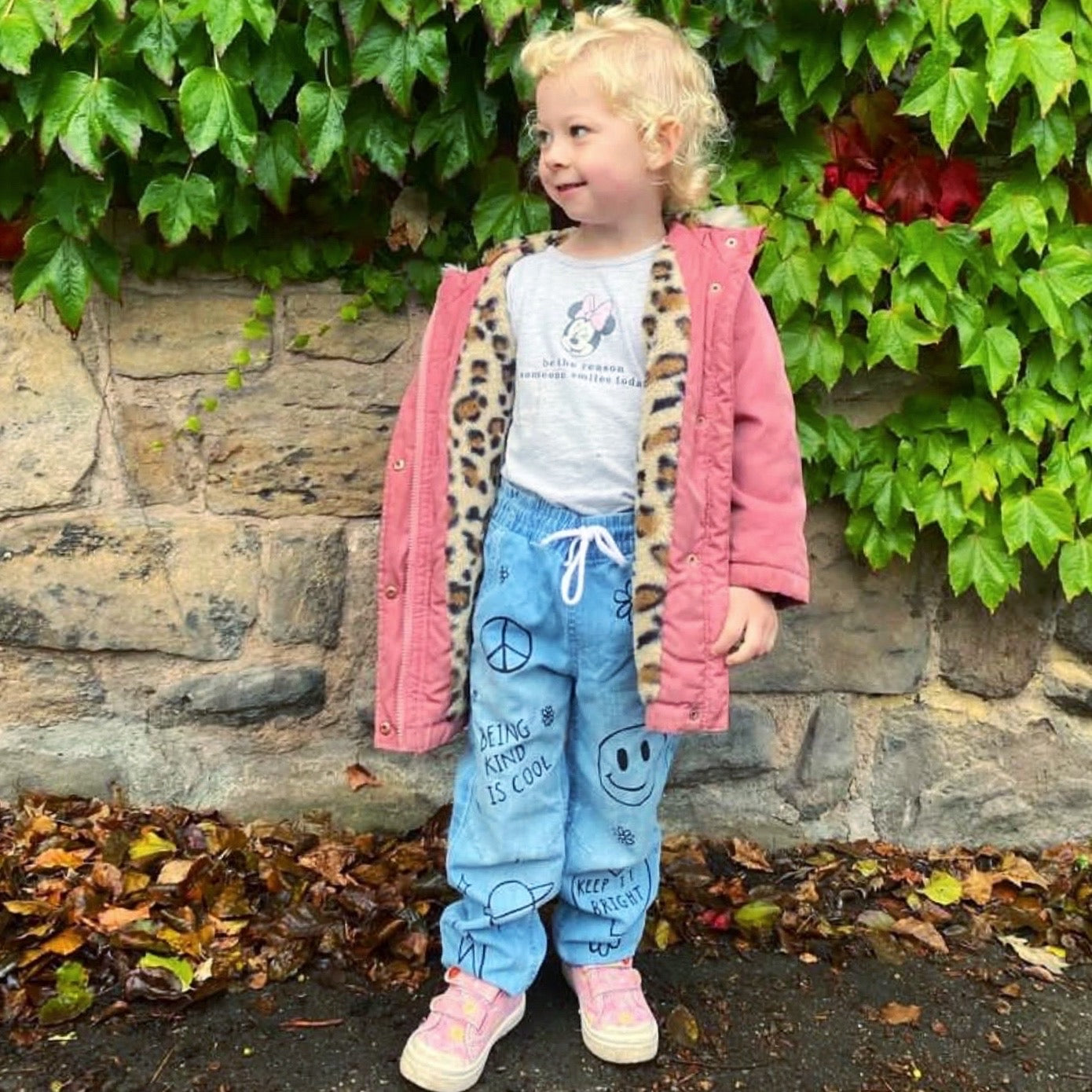 kids hippie heart jeans