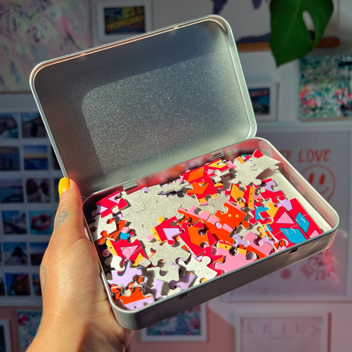 kind heart, fierce mind, brave spirit jigsaw puzzle + deluxe tin