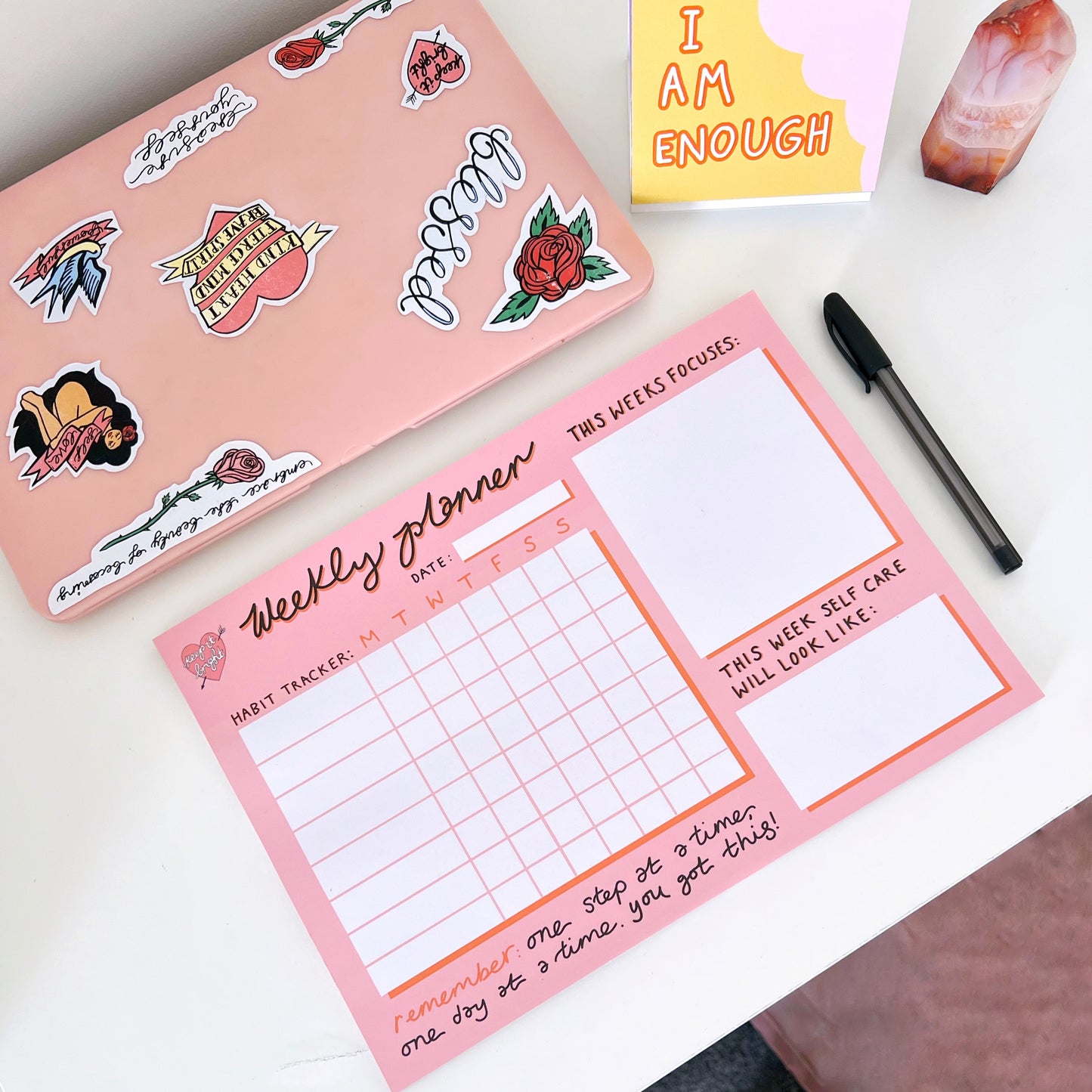 A4 weekly planner pad