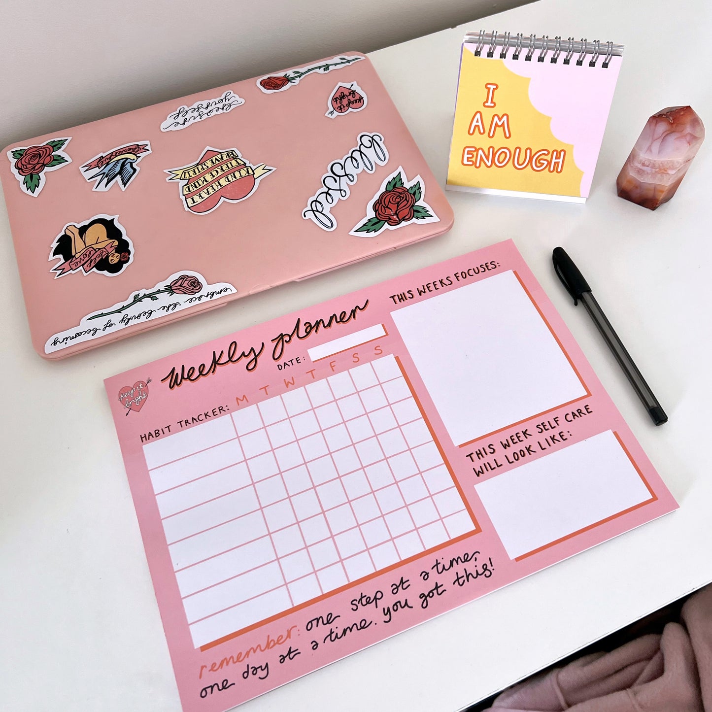 A4 weekly planner pad