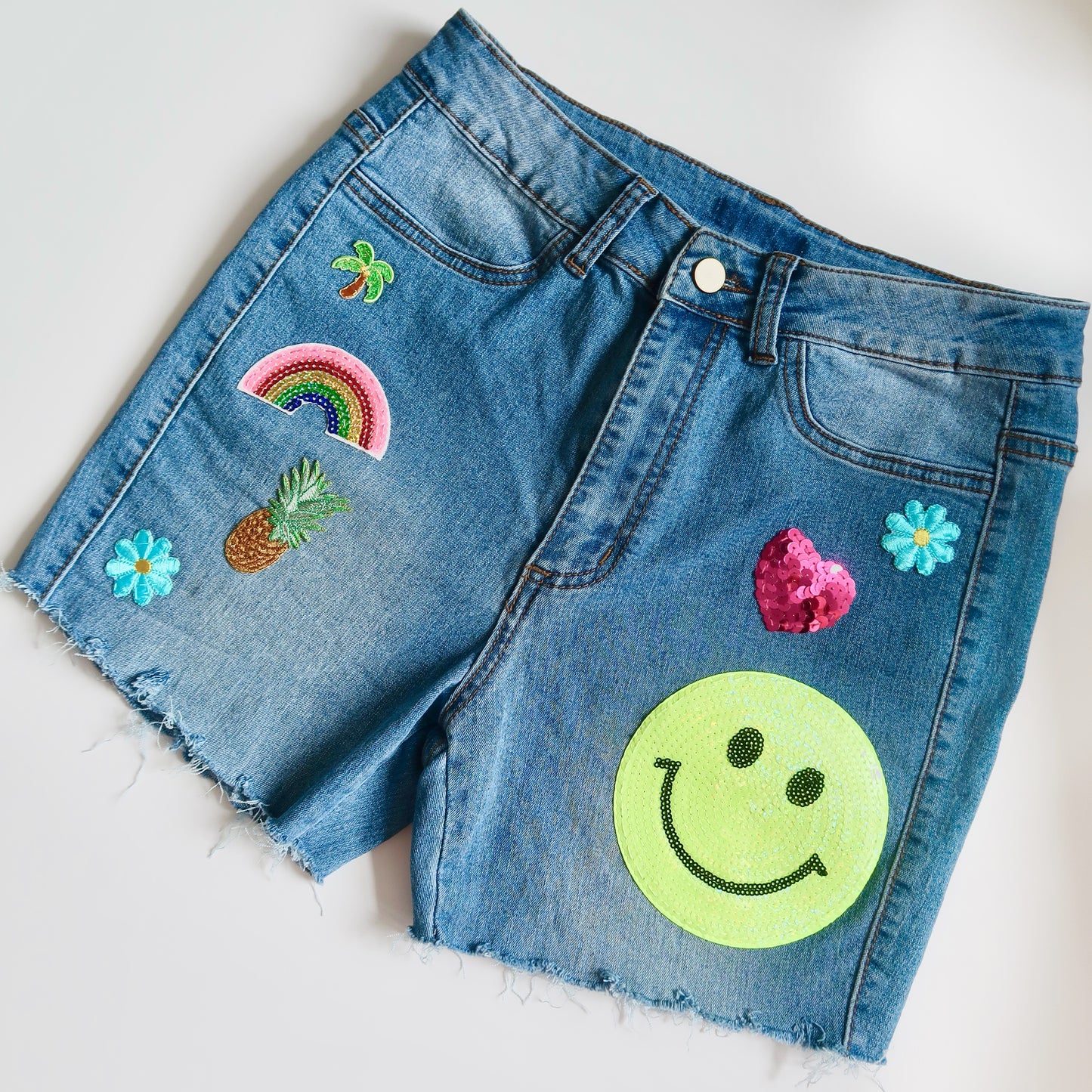 summer fun denim shorts