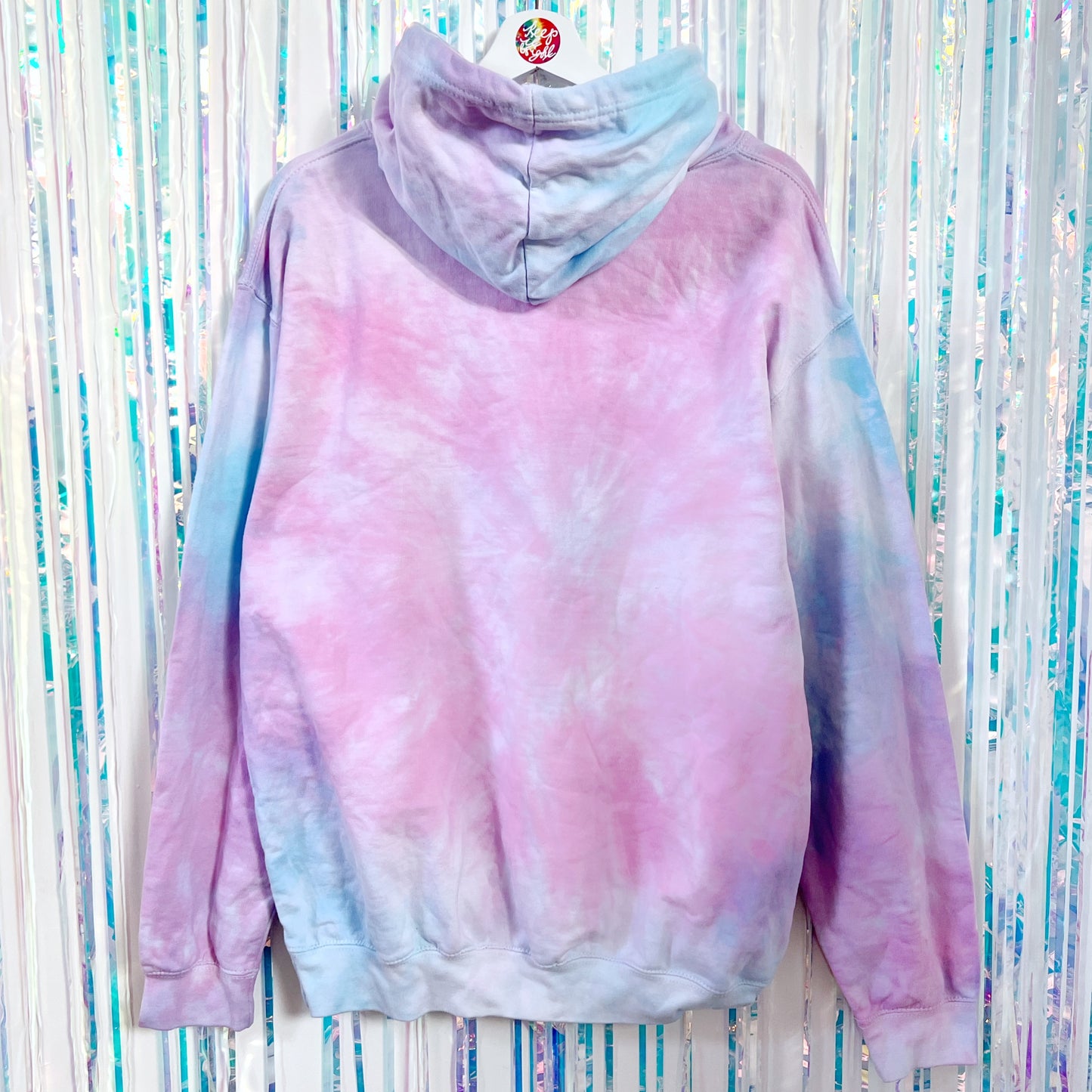 keep it bright tie dye hoodie - L