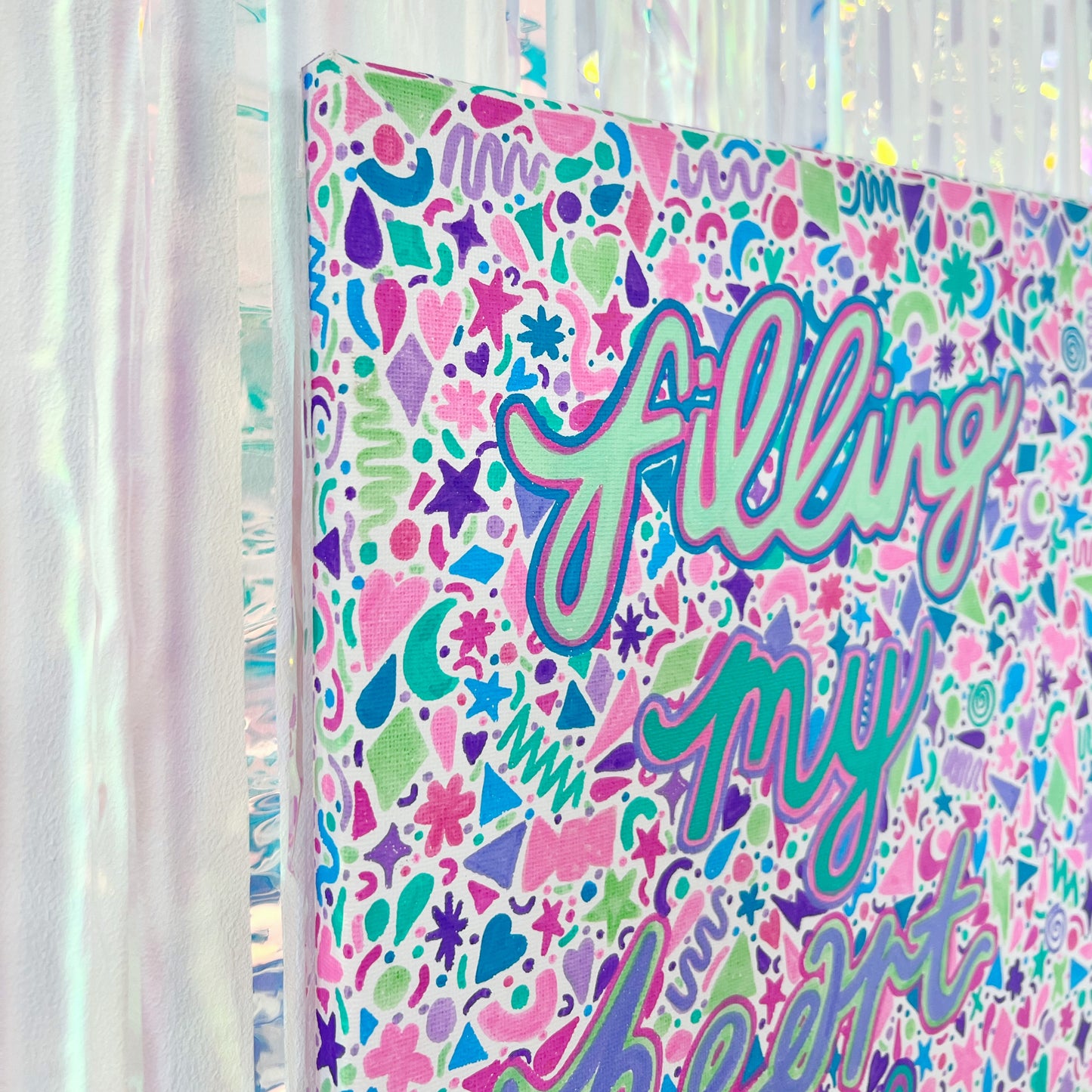 filling my heart with joy canvas