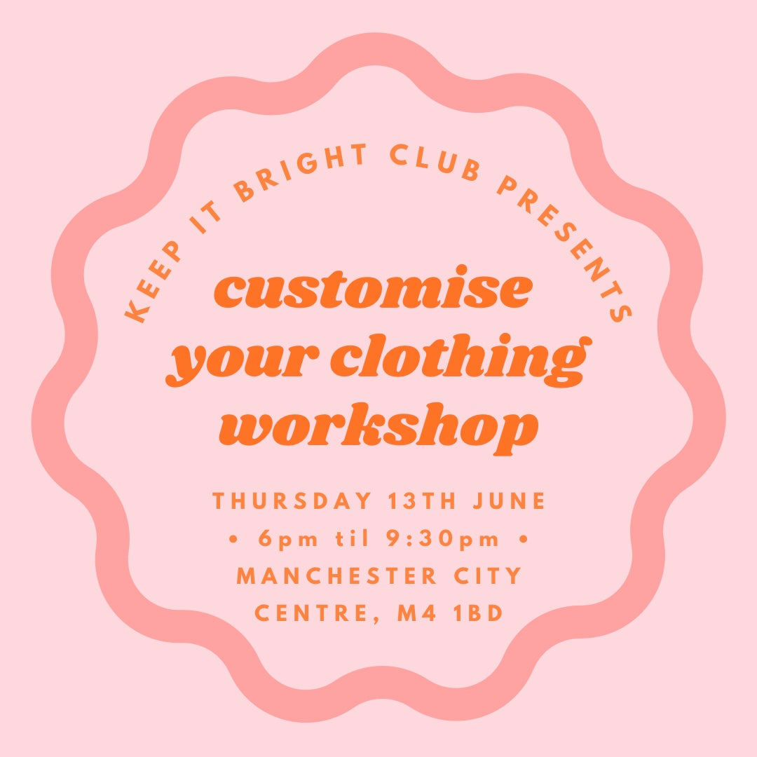 customise your clothing workshop ticket