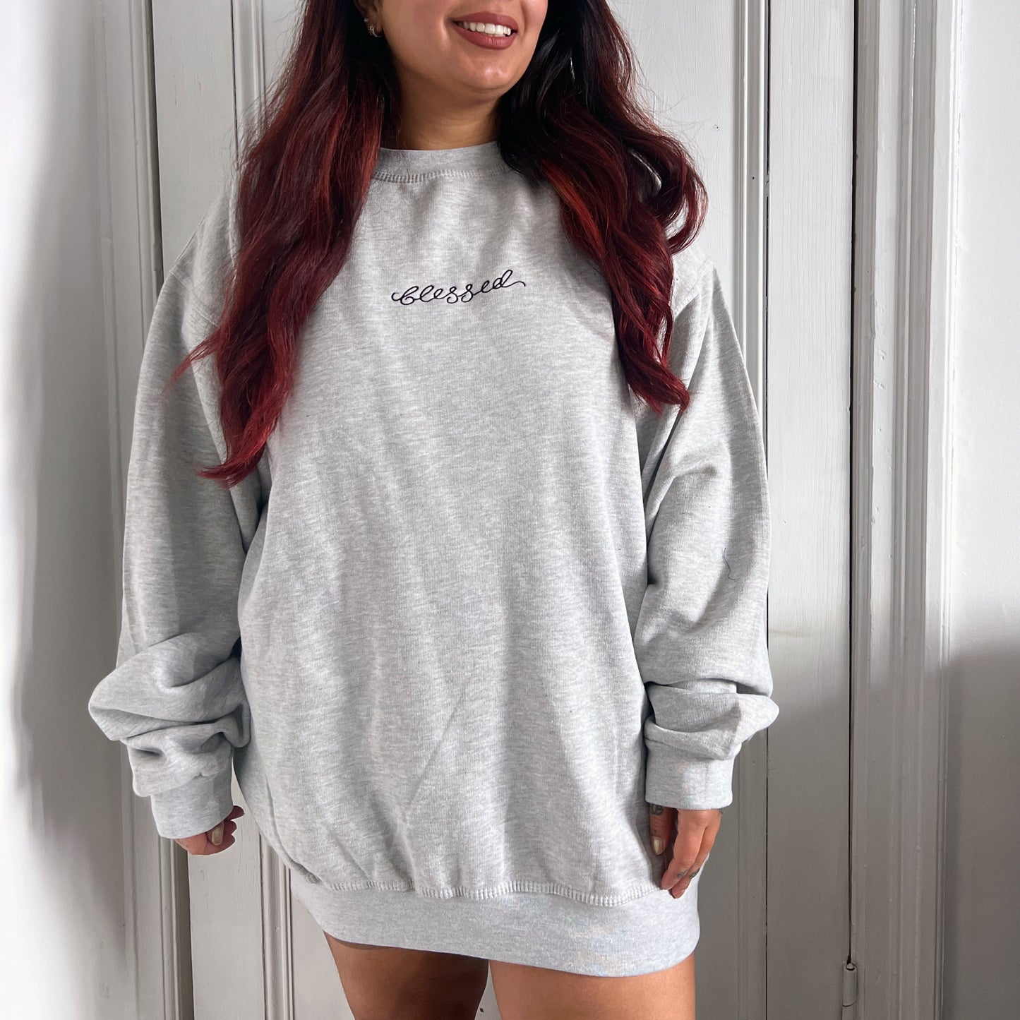 blessed embroidered sweatshirt | 4 colours