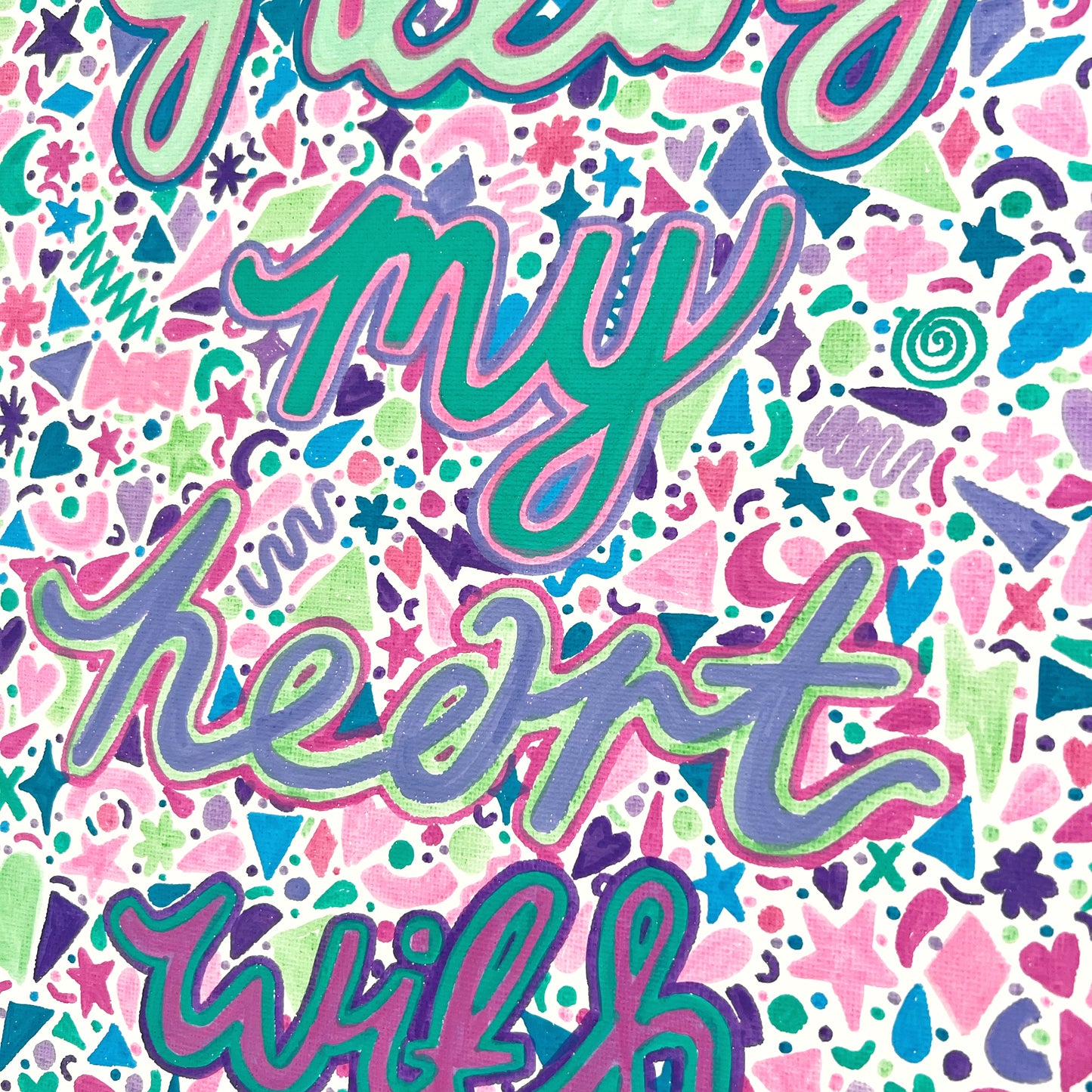 filling my heart with joy canvas