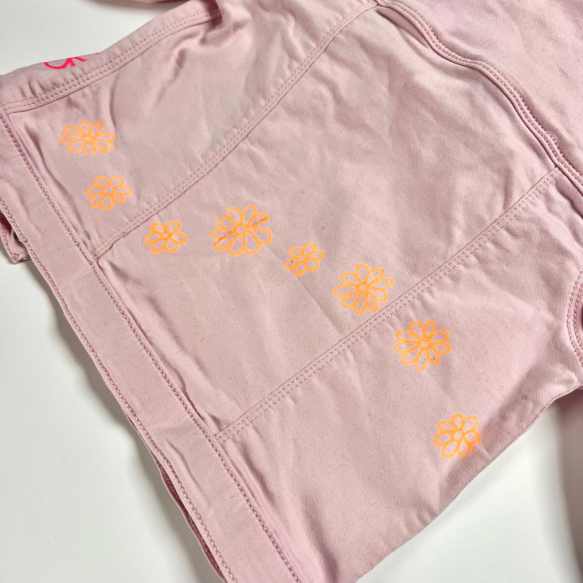 ‘flower power’ kids denim jacket