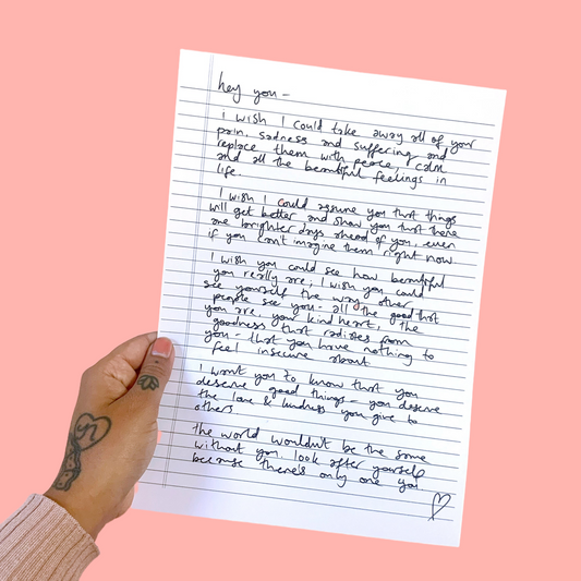 FREE 'letter to you' printable