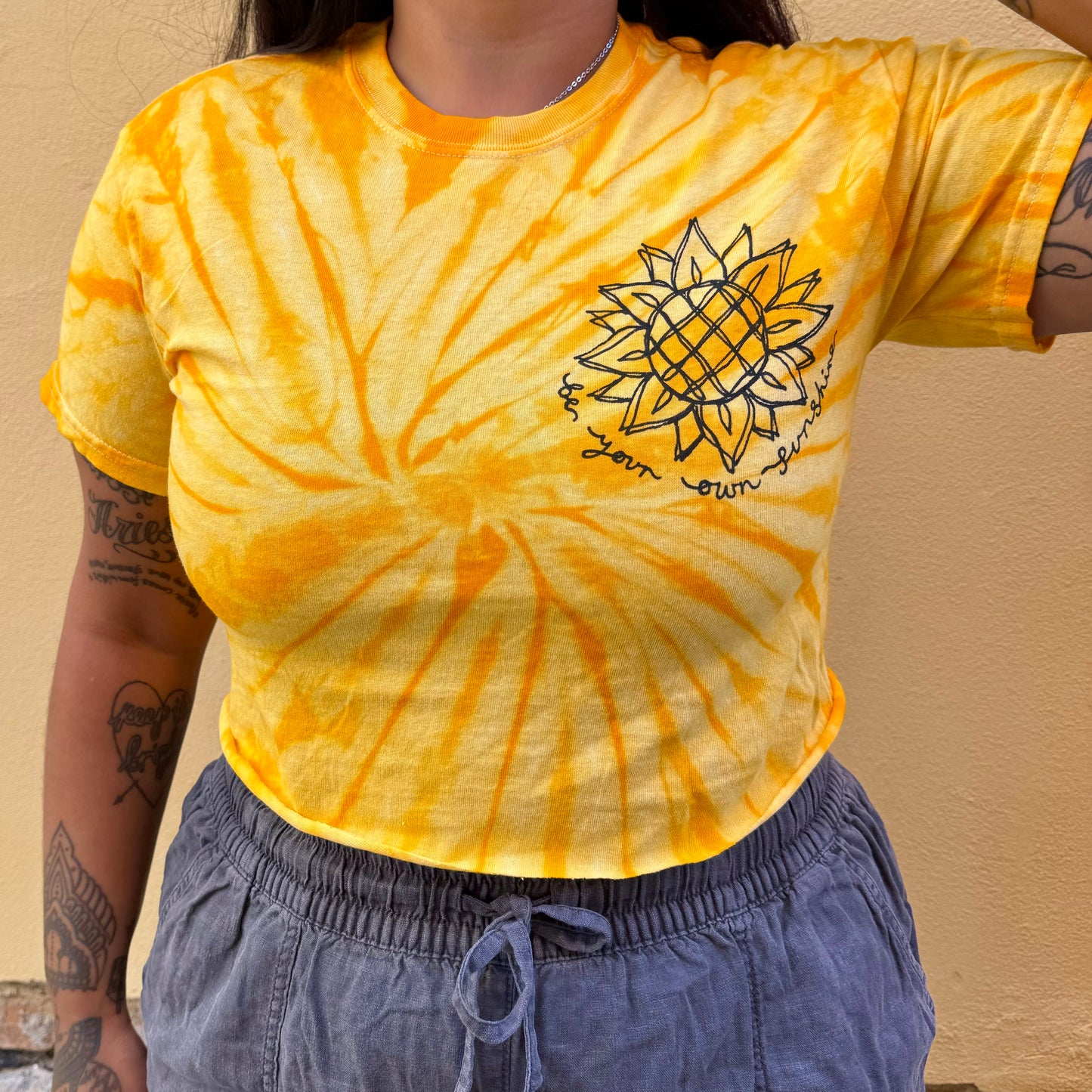 be your own sunshine tie-dye top
