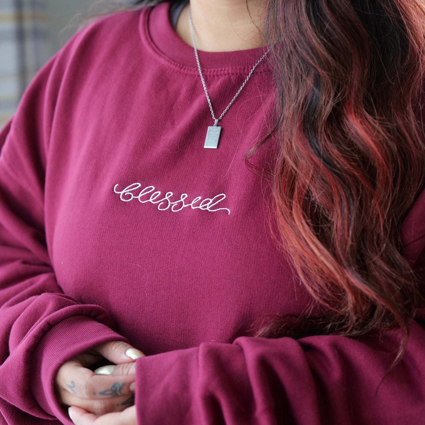 blessed embroidered sweatshirt | 4 colours