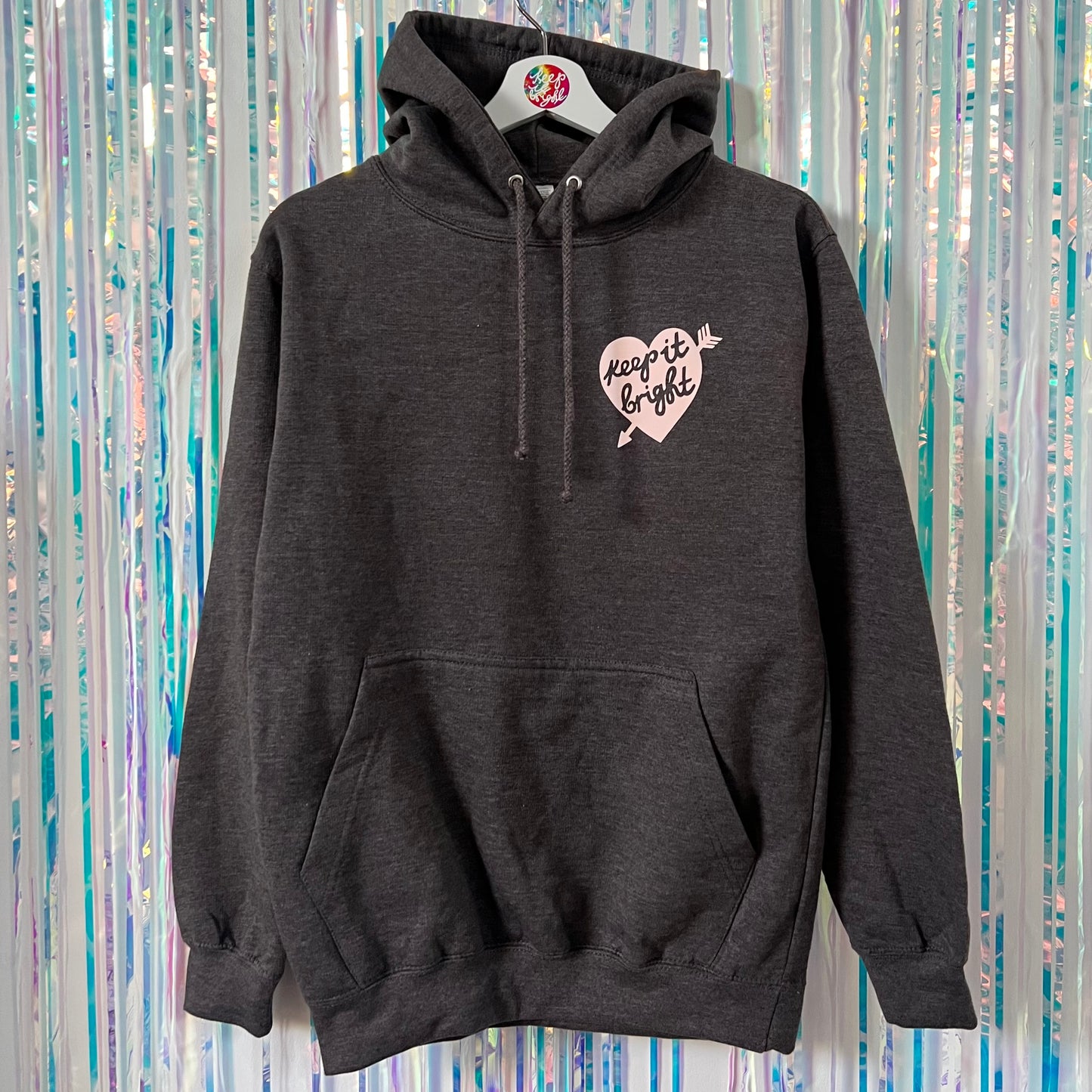 filling my heart with joy hoodie - grey