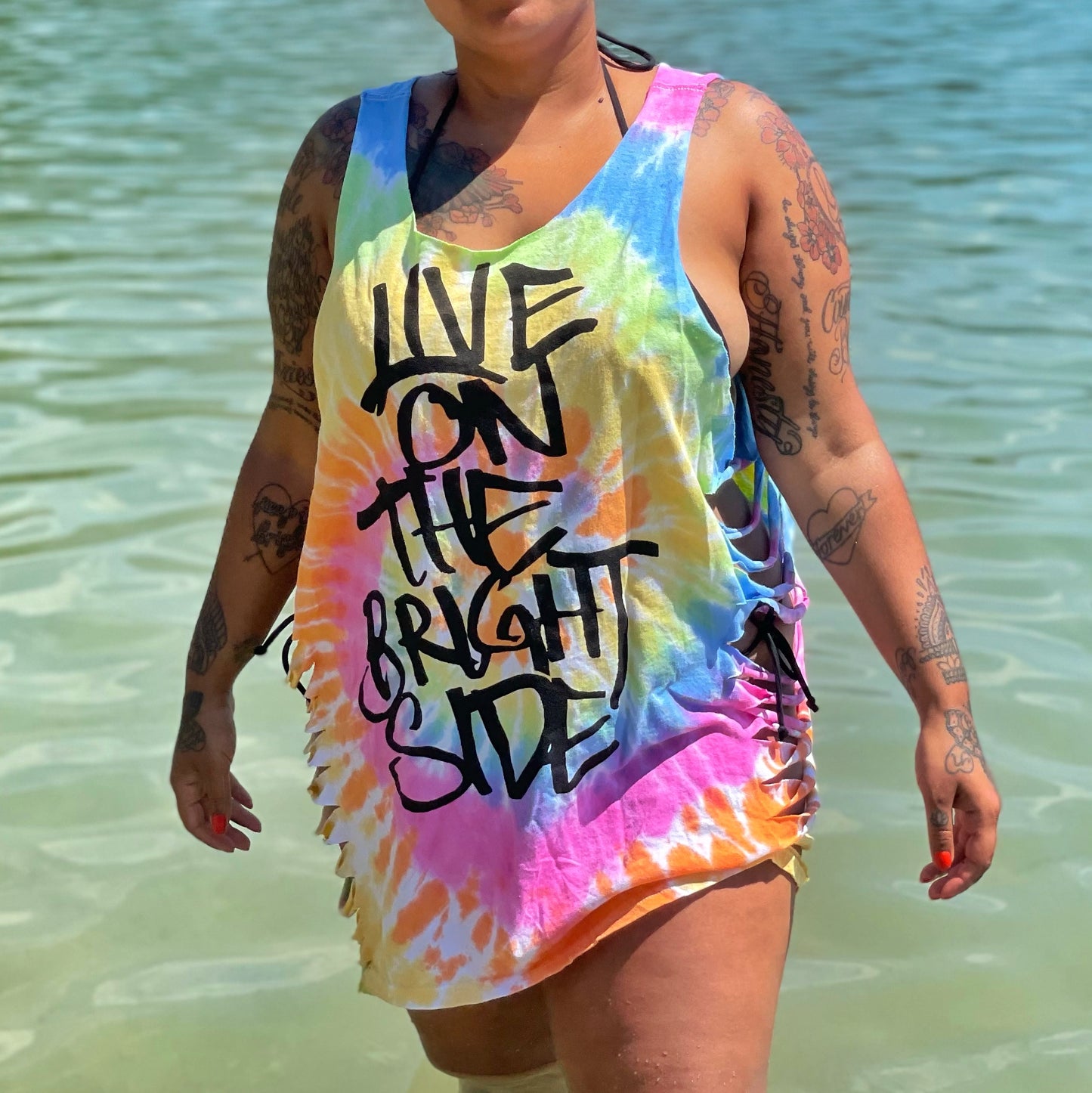 live on the bright side slash top - pastel mix