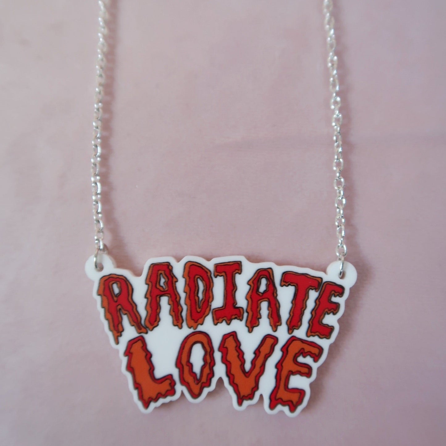 radiate love necklace - silver