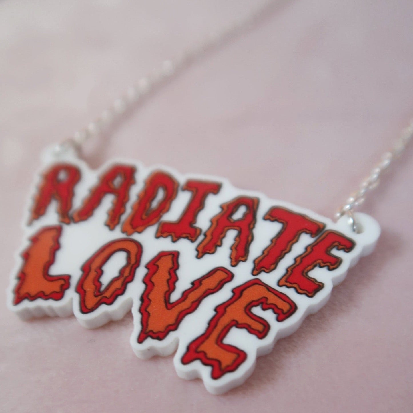 radiate love necklace - silver