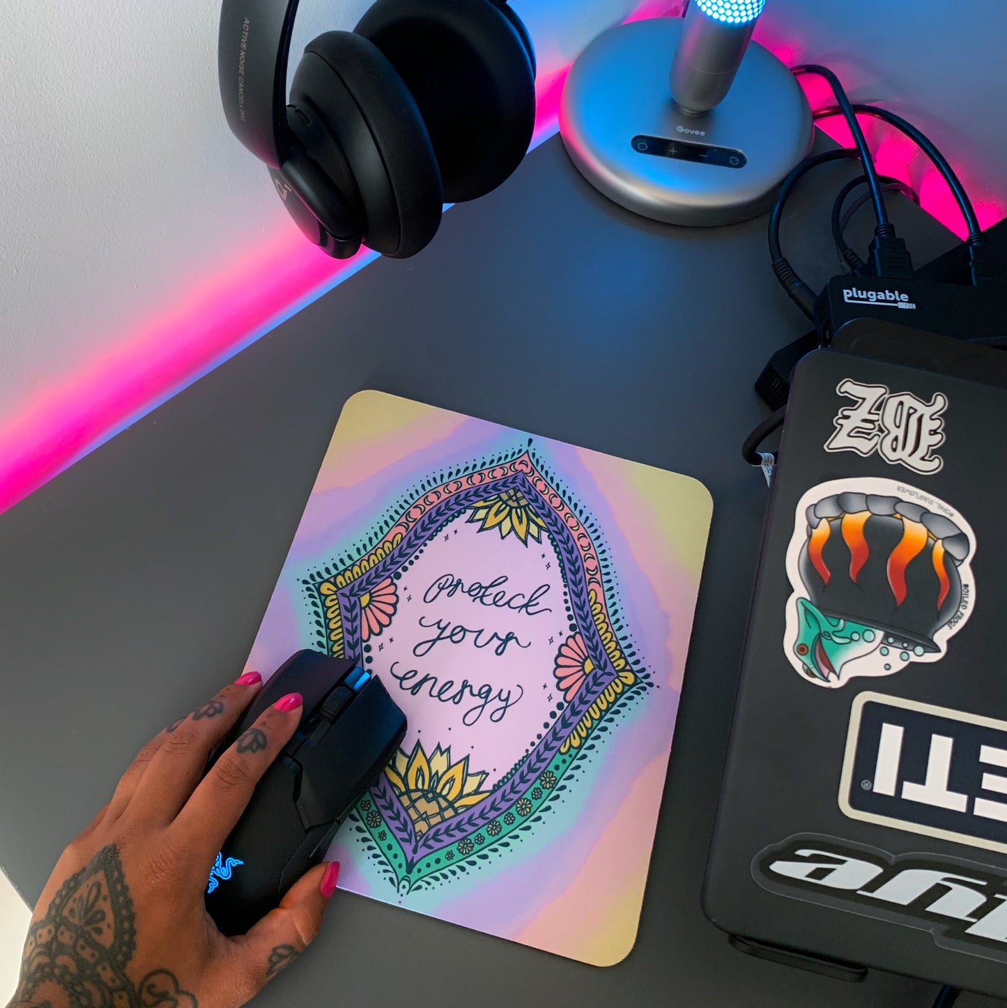 protect your energy mouse mat