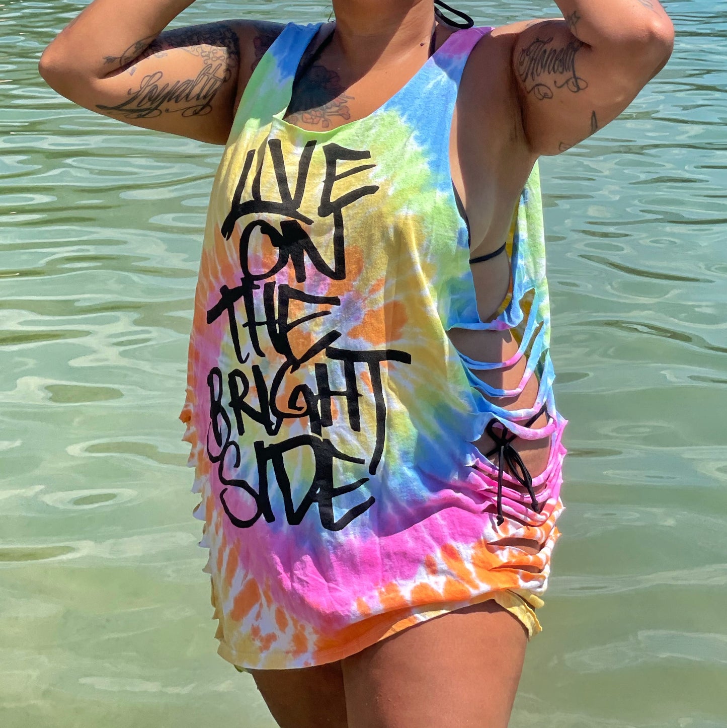 live on the bright side slash top - pastel mix