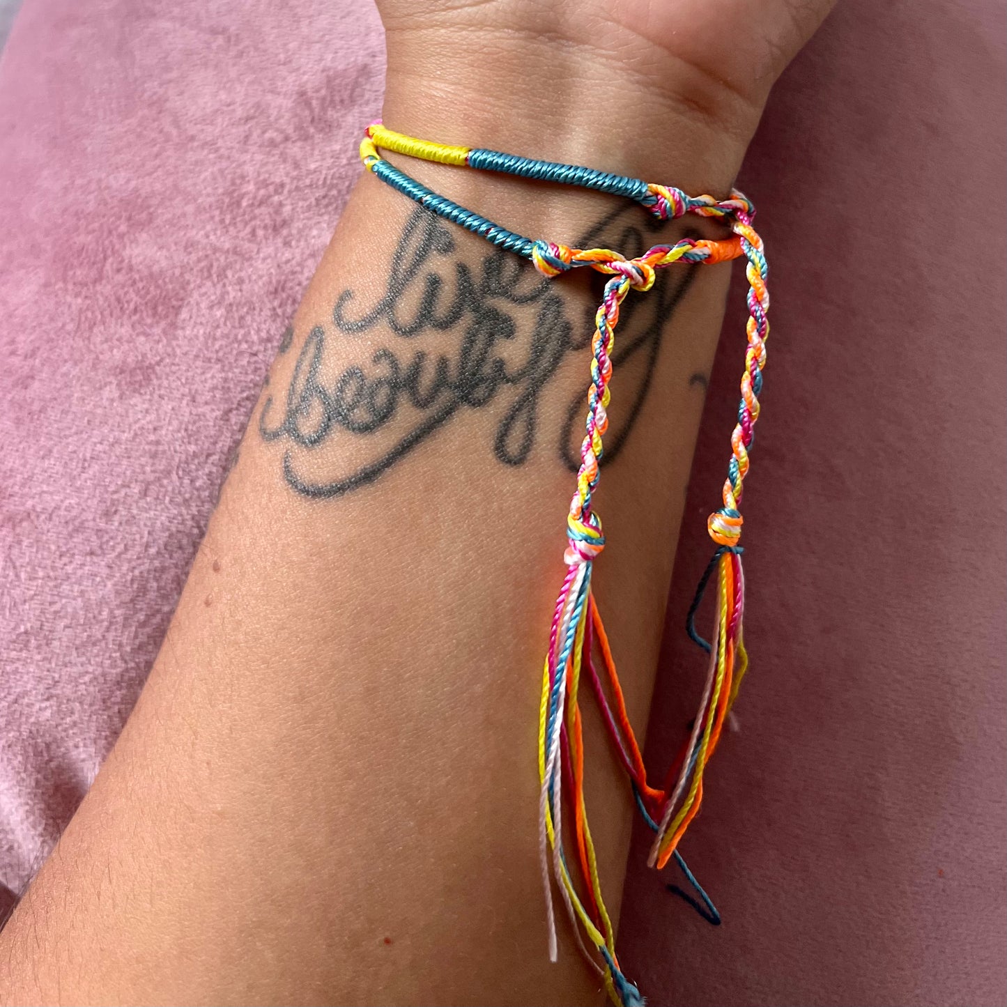 braided affirmation bracelets