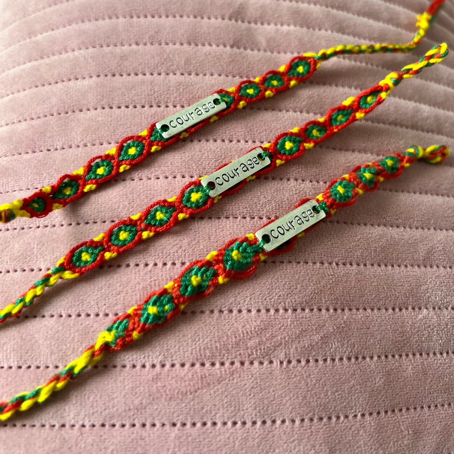 courage affirmation bracelets - v.2