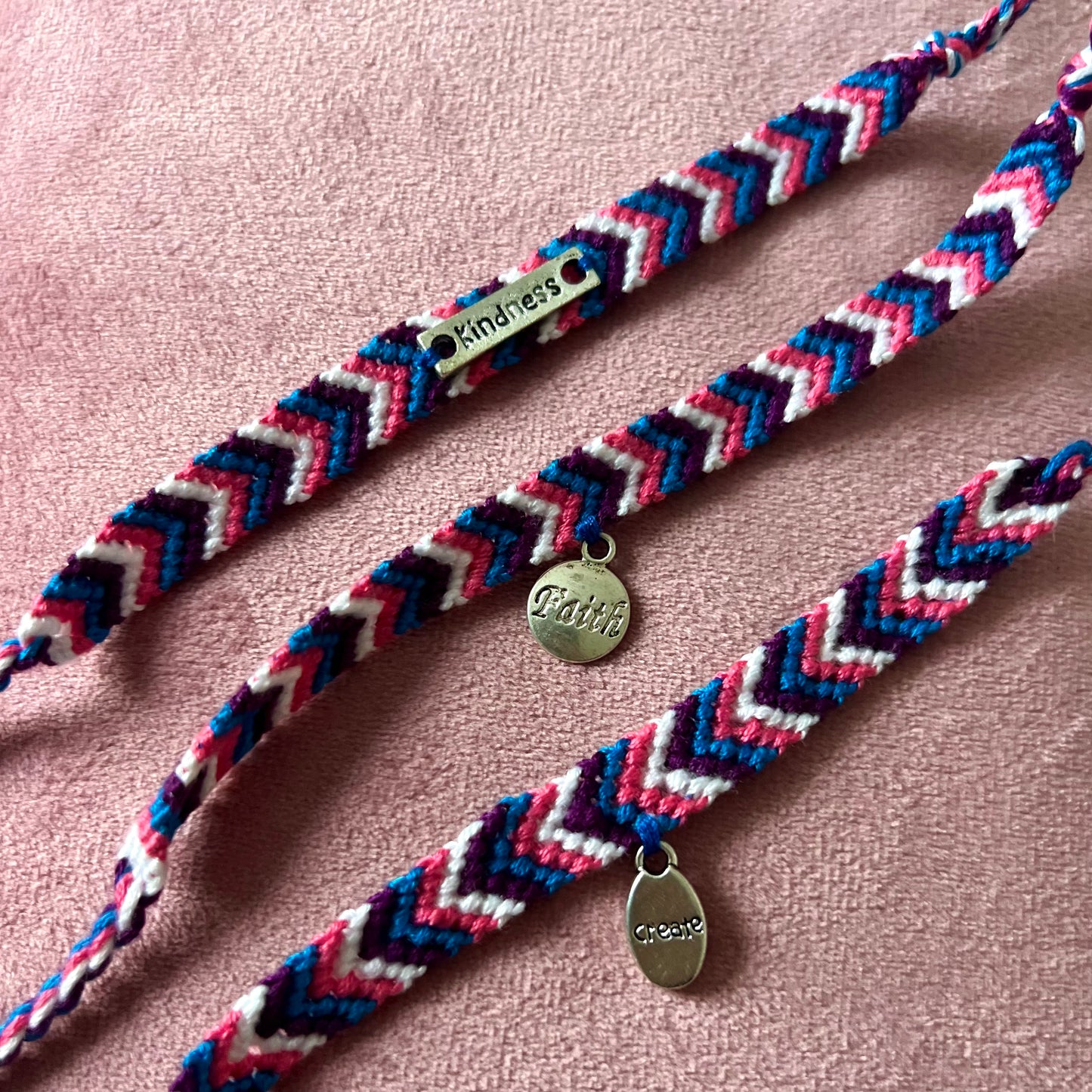 woven affirmation bracelets - v.9