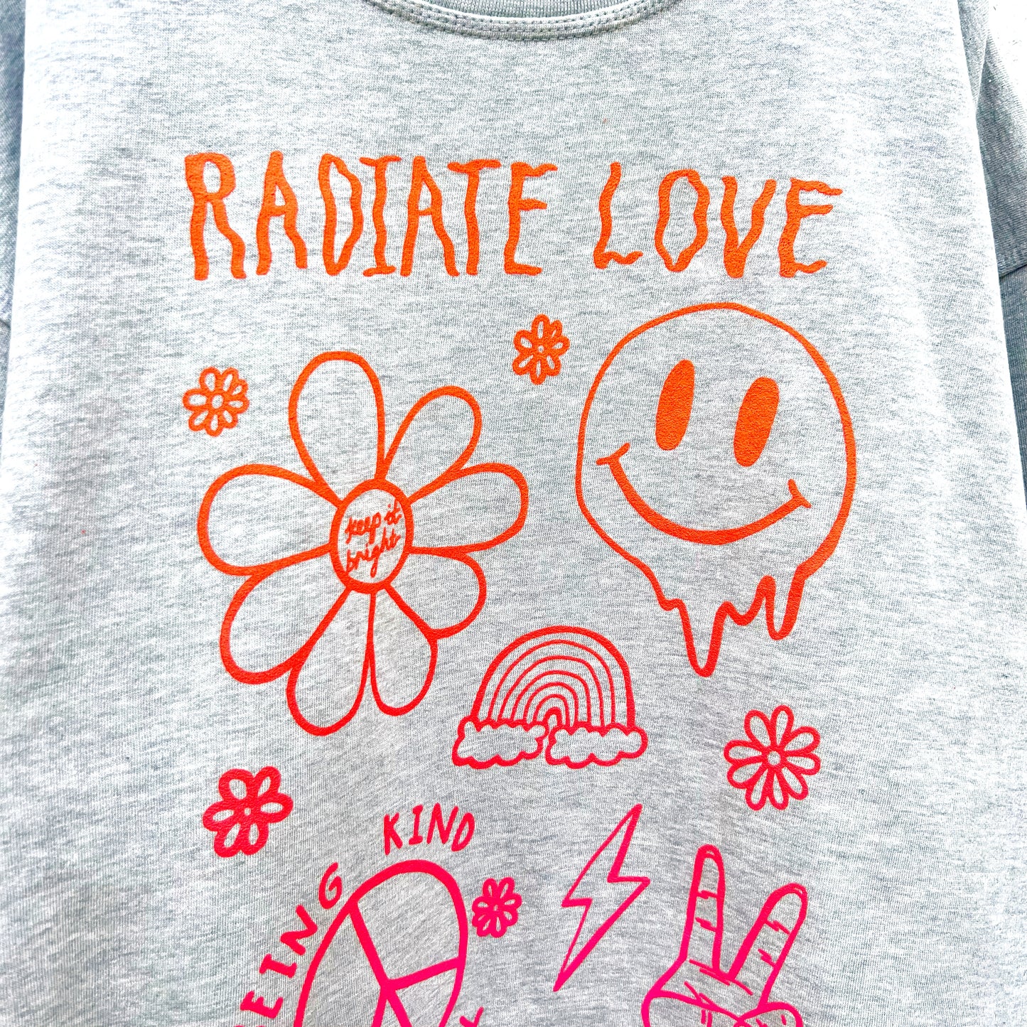 hippie heart colour blend sweatshirt