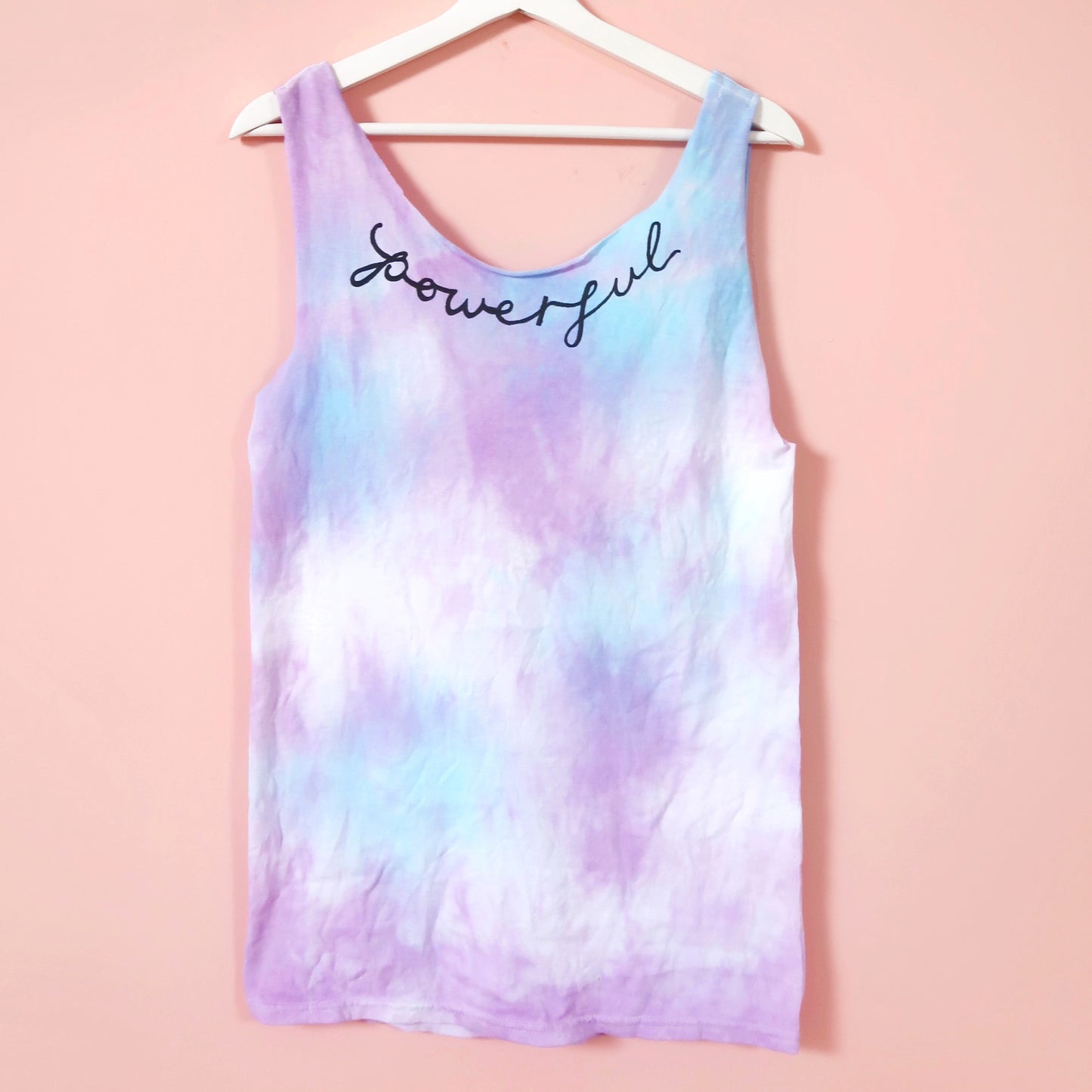 powerful tie dye vest top - v.2