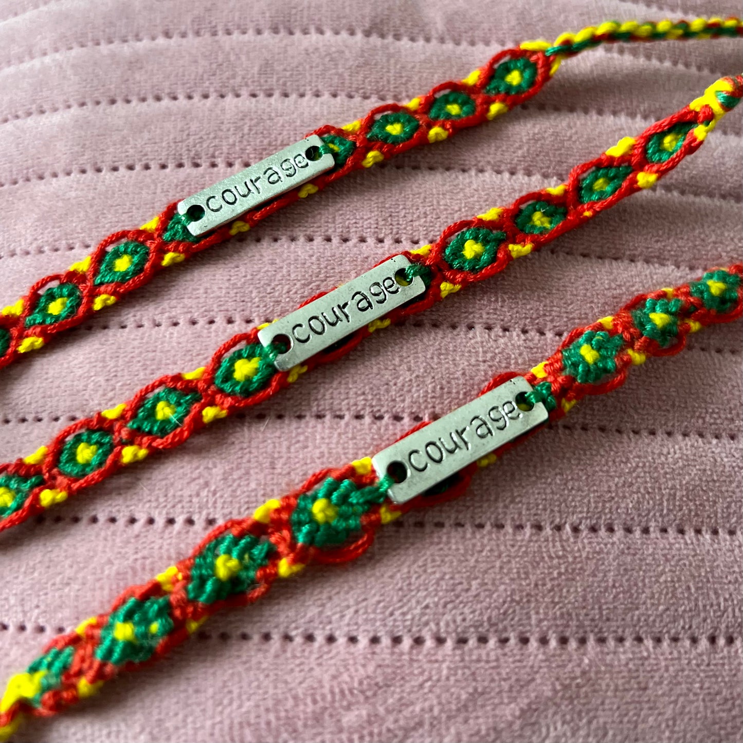 courage affirmation bracelets - v.2