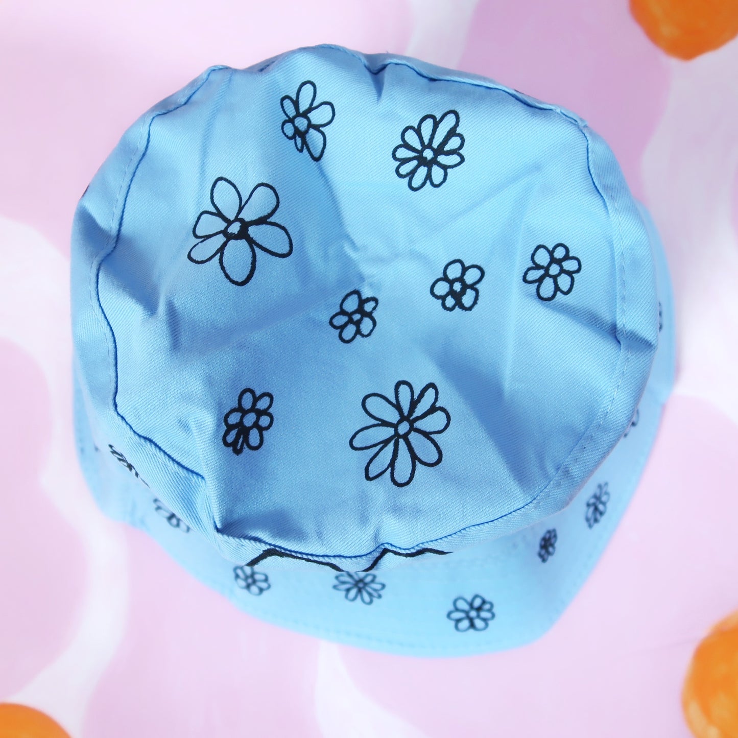 hippie heart bucket hat - blue v.1