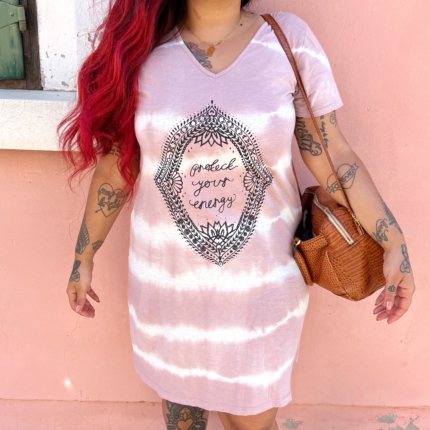 protect your energy tie dye dress