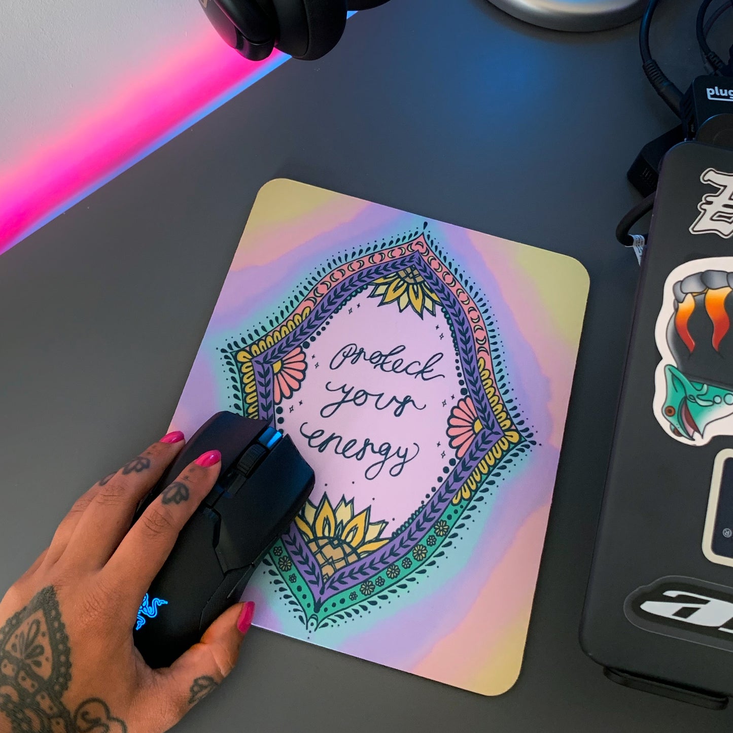 protect your energy mouse mat
