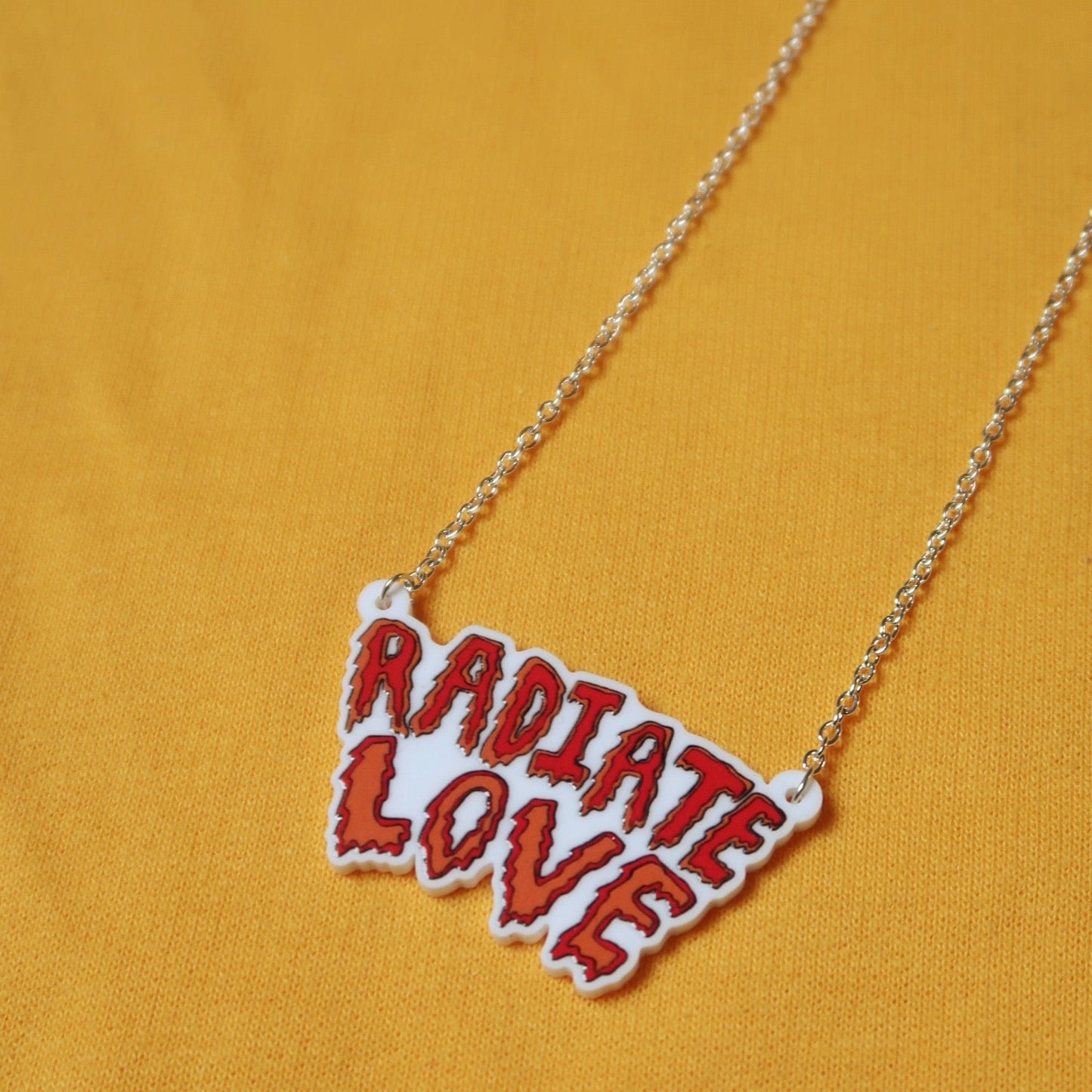 radiate love necklace - silver