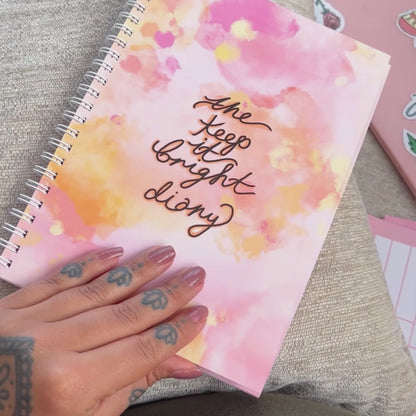 the keep it bright diary | dateless weekly planner