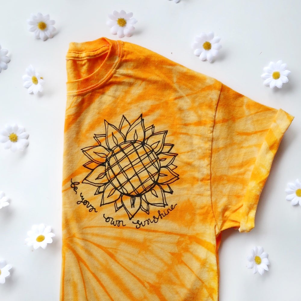 be your own sunshine tie-dye t-shirt