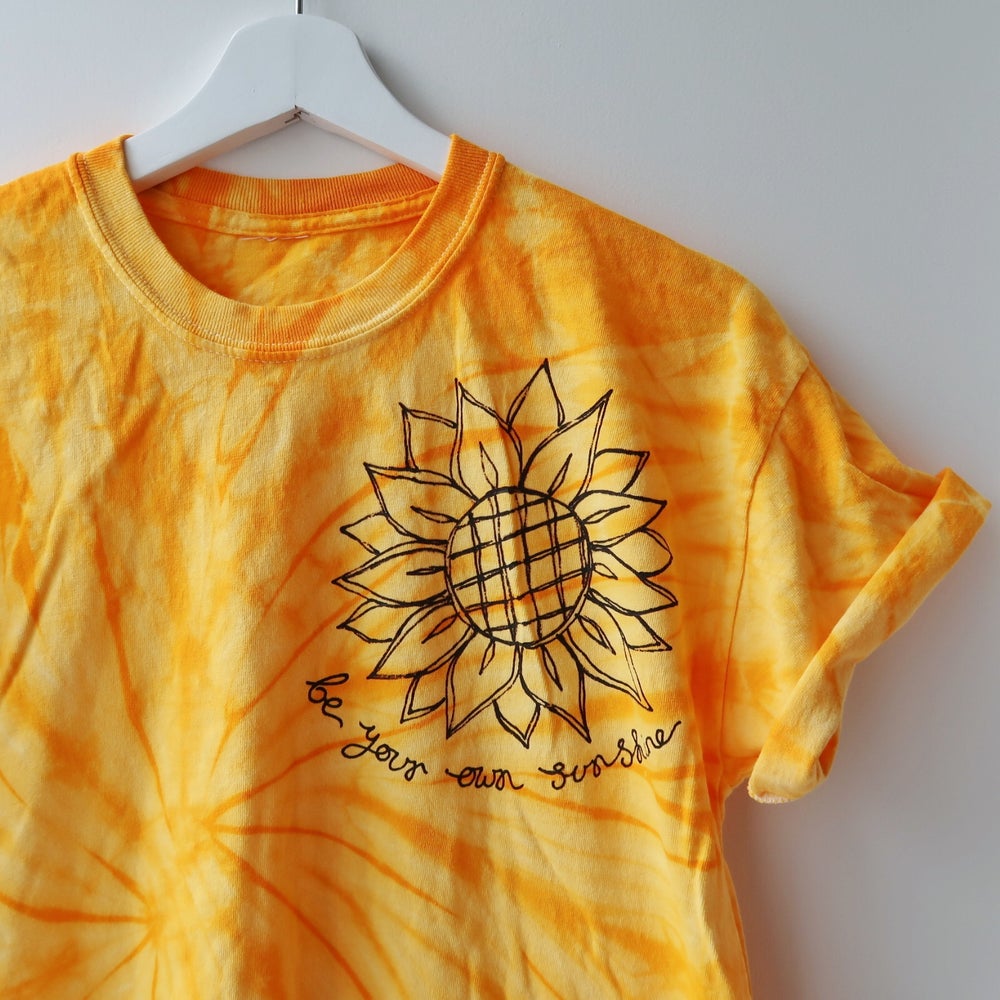 be your own sunshine tie-dye t-shirt