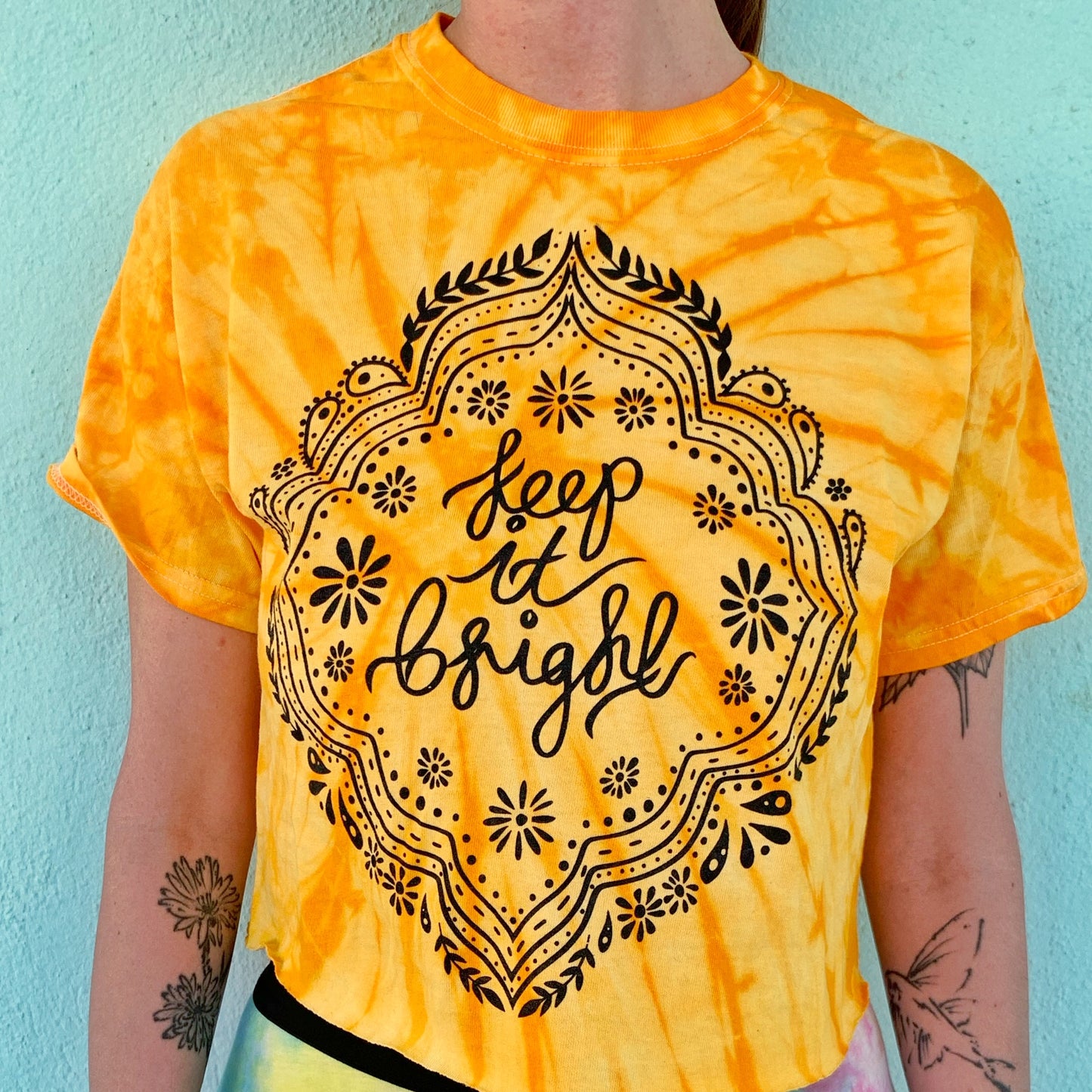 keep it bright tie-dye t-shirt / crop top