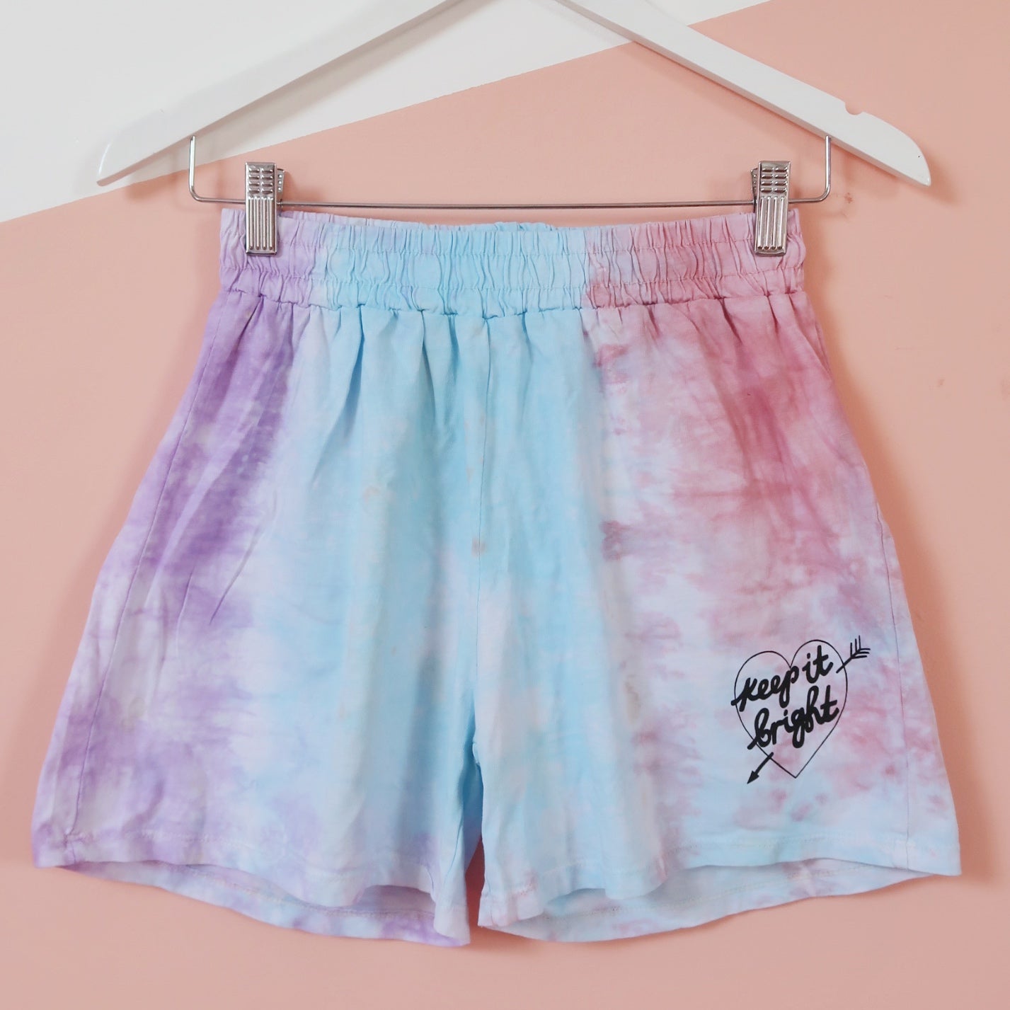 keep it bright tie-dye lounge shorts